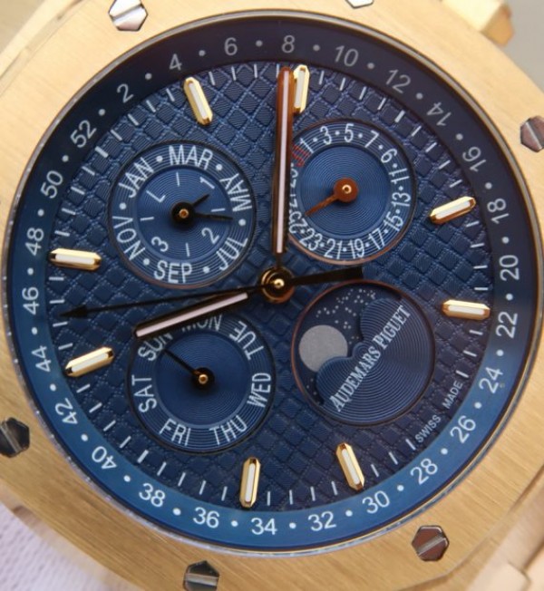 Replica Audemars Piguet JF Royal Oak 41mm 26574 YG Blue Textured Dial A5134
