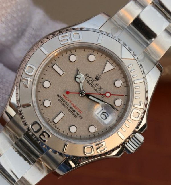 Replica Rolex Yacht-Master 116622 EW Silver Dial SS Bracelet A3135