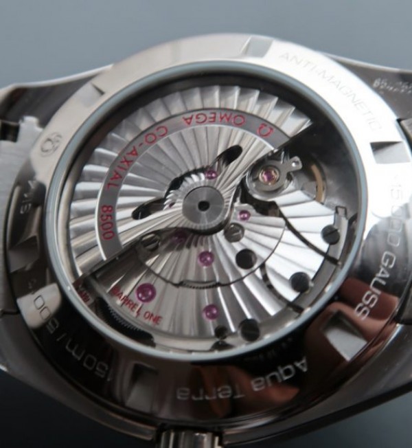 Replica Omega Aqua Terra 150M Black Wave Textured Dial SS Bracelet A8500