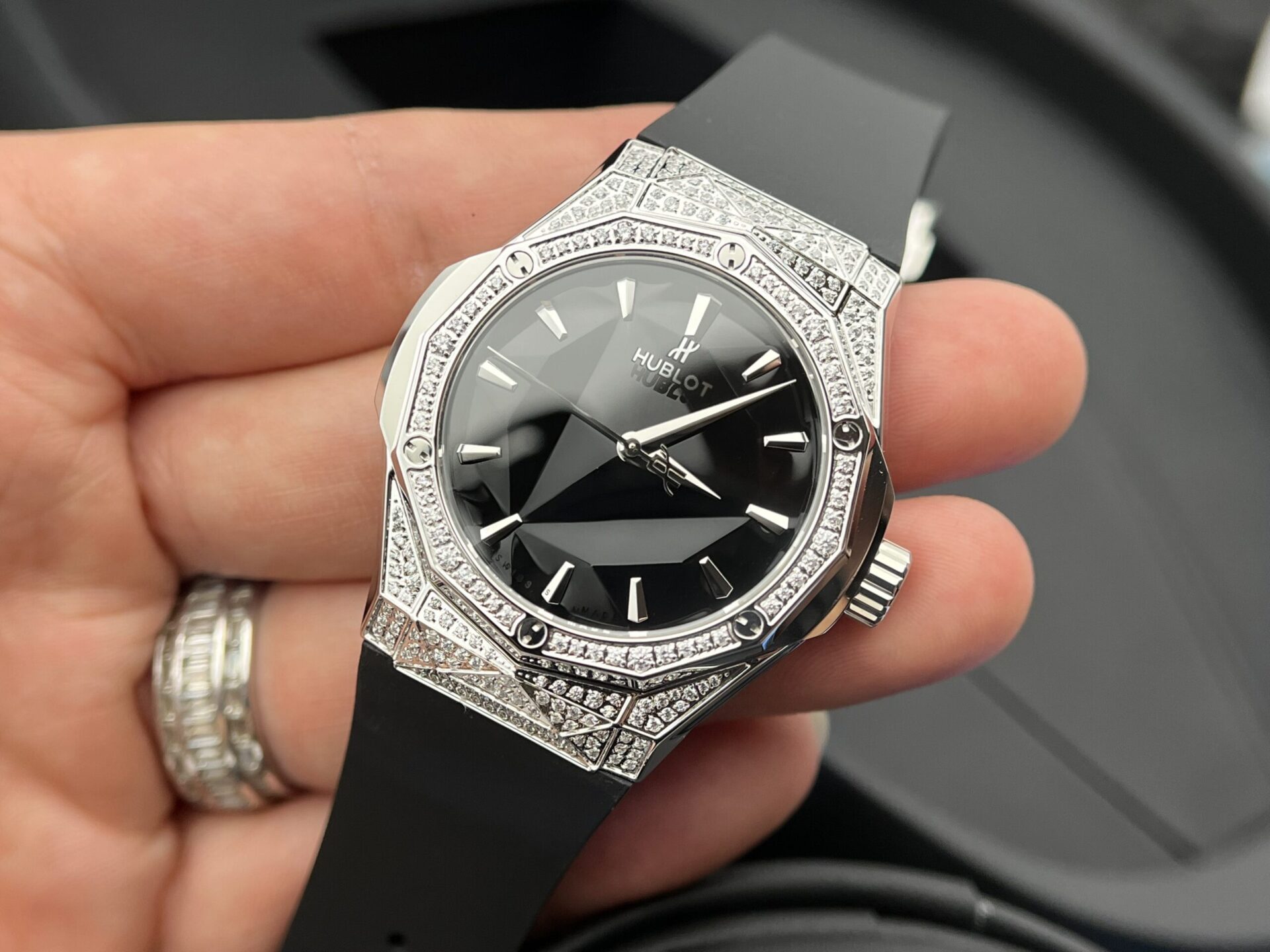 Hublot Replica Watch Classic Fusion Orlinski Black Dial Rubber Strap HB Factory 40mm