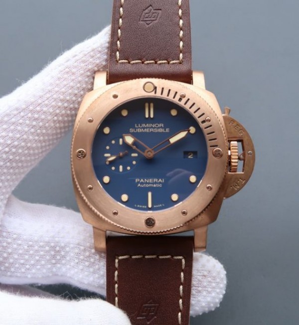 Replica Panerai XF Luminor 1950 PAM671 Bronzo Blue Dial