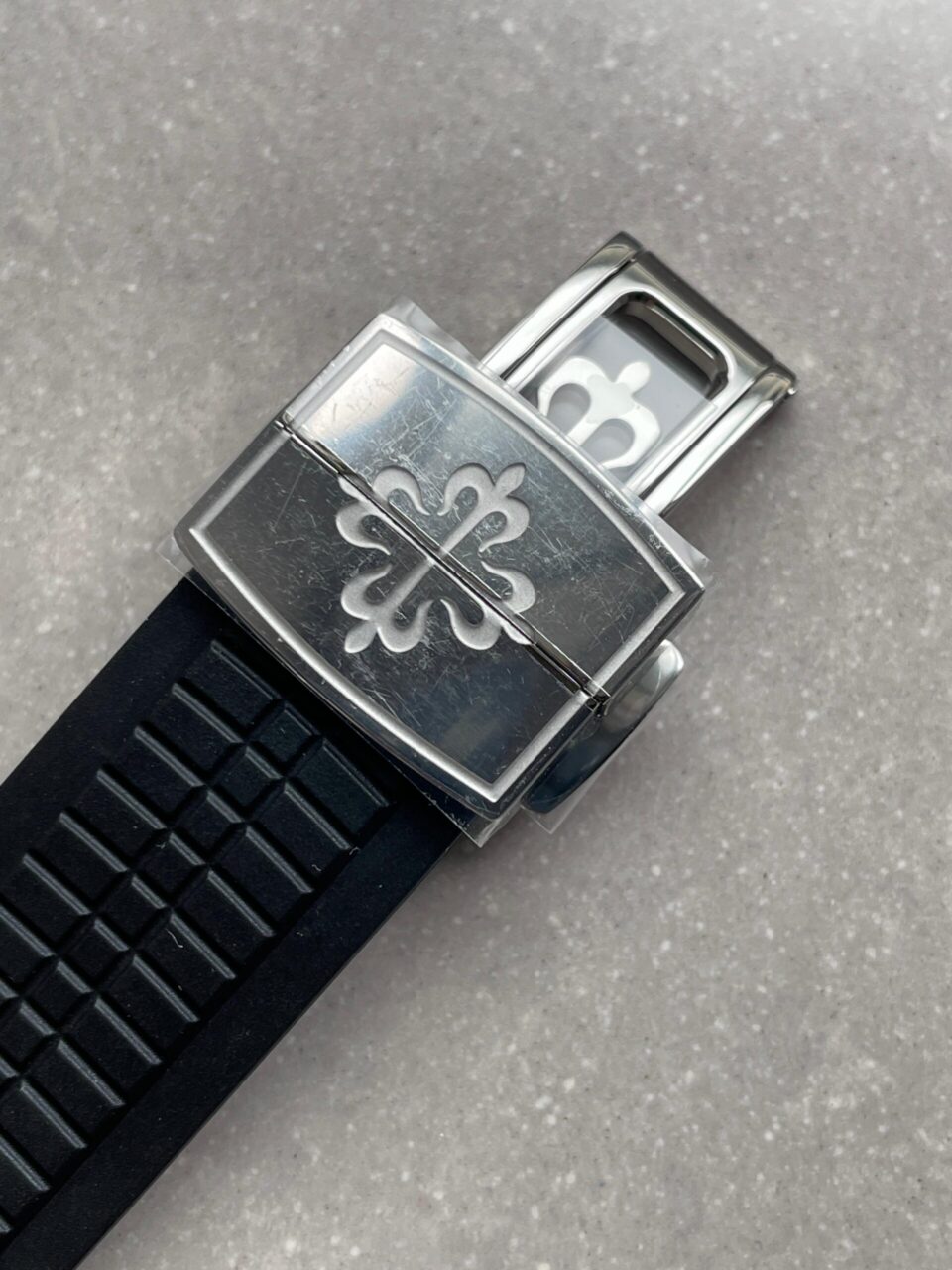 Replica PATEK PHILIPPE Aquanaut 5167 SS 3KF Best Edition Gray Dial on Black Rubber Strap A324 Super Clone V2