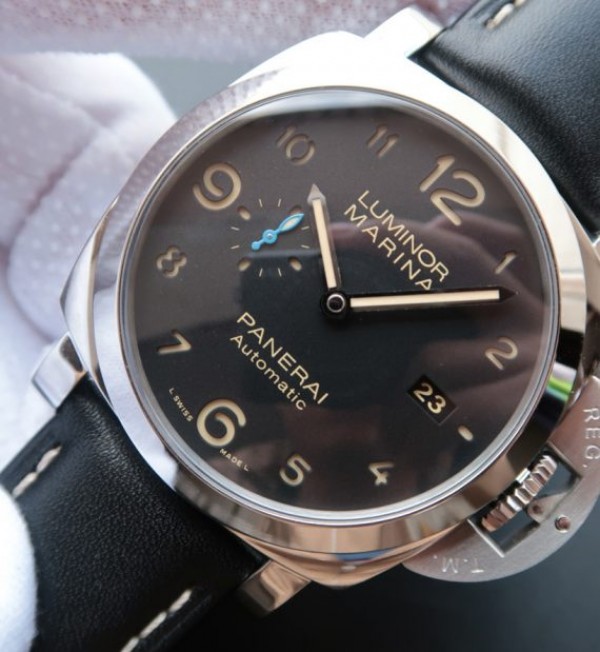 Replica Panerai ZF Luminor 1950 PAM1359 Black Dial Leather Strap