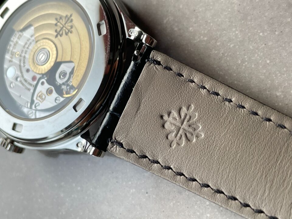 Replica PATEK PHILIPPE Calatrava ZF 5298p Date Sweep Seconds in Diamond Bezel Black Dial ZF factory