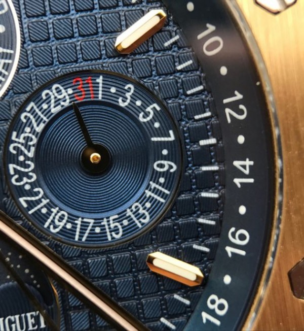 Replica Audemars Piguet JF Royal Oak 41mm 26574 YG Blue Textured Dial A5134
