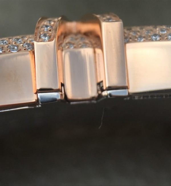 Replica Cartier High Jewelry Watches RG WJ306014 White Dial Brown Fabric Strap