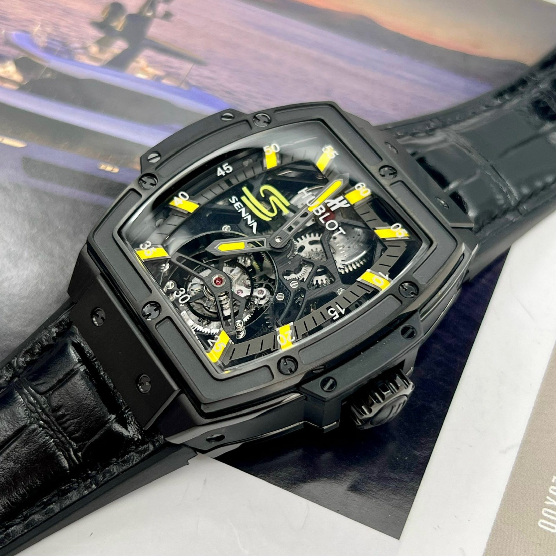 Hublot Replica Watches MP-06 Tourbillon Ceramic Black 45mm