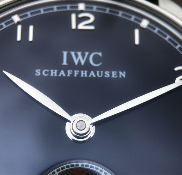 Replica IWC ZF Portuguese IW545407 Black Dial Leather Strap A6498