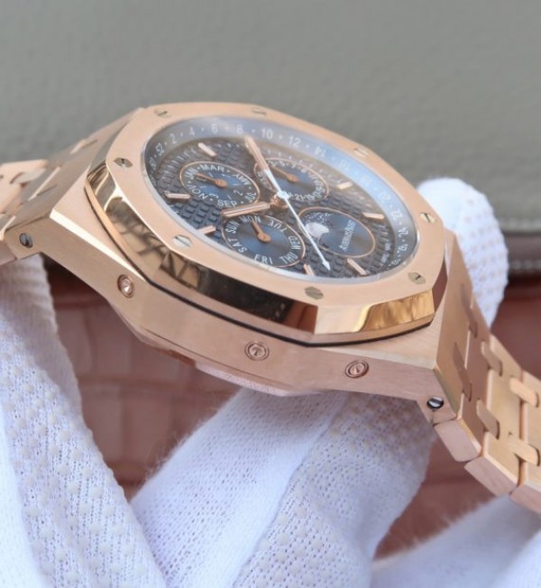 Replica Audemars Piguet JF Royal Oak 41mm 26574 RG Blue Dial White Hand A5134