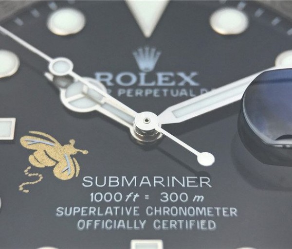 Replica Rolex Submariner 116610 LN Black Ceramic Bee Noob Nylon Strap A2836