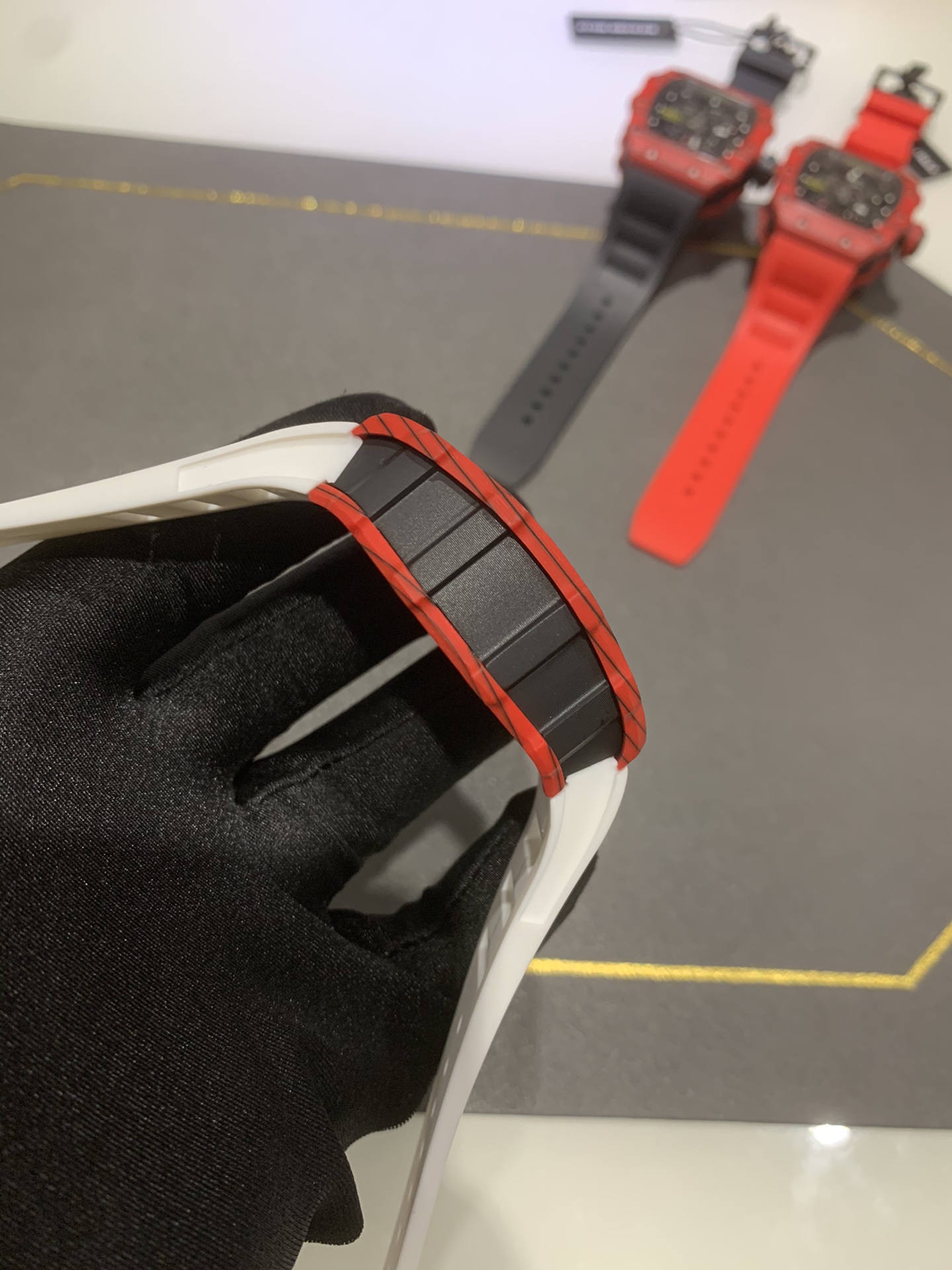 Swiss Richard Mille RM 35-01 Replica Rafael Nadal Red Case Watch – Carbon Fiber Case, Luxury Sport Design