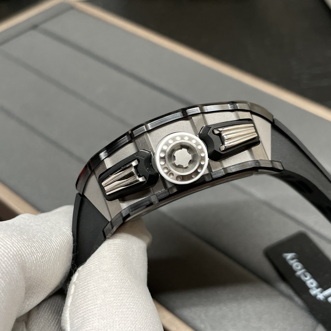 Richard Mille RM 11-03 Replica Black Ceramic Case with Black Rubber Strap | Skeleton Dial Watch For Men
