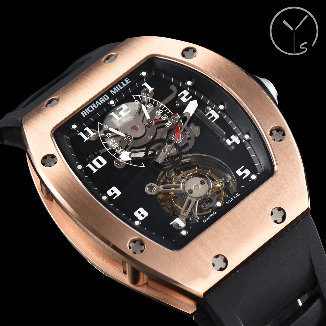 Swiss Richard Mille RM 002-V2 Replica Watch – Skeleton Dial, Black Rubber Strap, 45mm Men’s Luxury Timepiece
