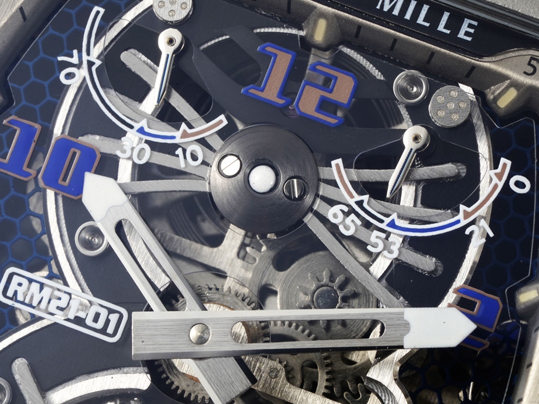 Swiss Richard Mille RM 21-01 Replica Tourbillon Aerodyne Carbon Tpt Watch For Men – High-End Skeleton Dial