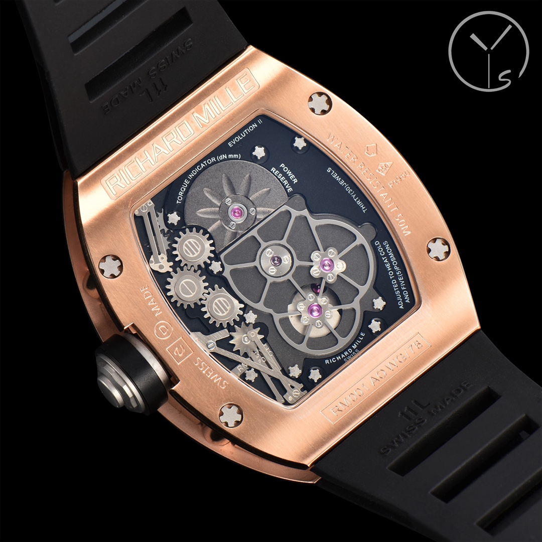Swiss Richard Mille RM 002-V2 Replica Watch – Skeleton Dial, Black Rubber Strap, 45mm Men’s Luxury Timepiece