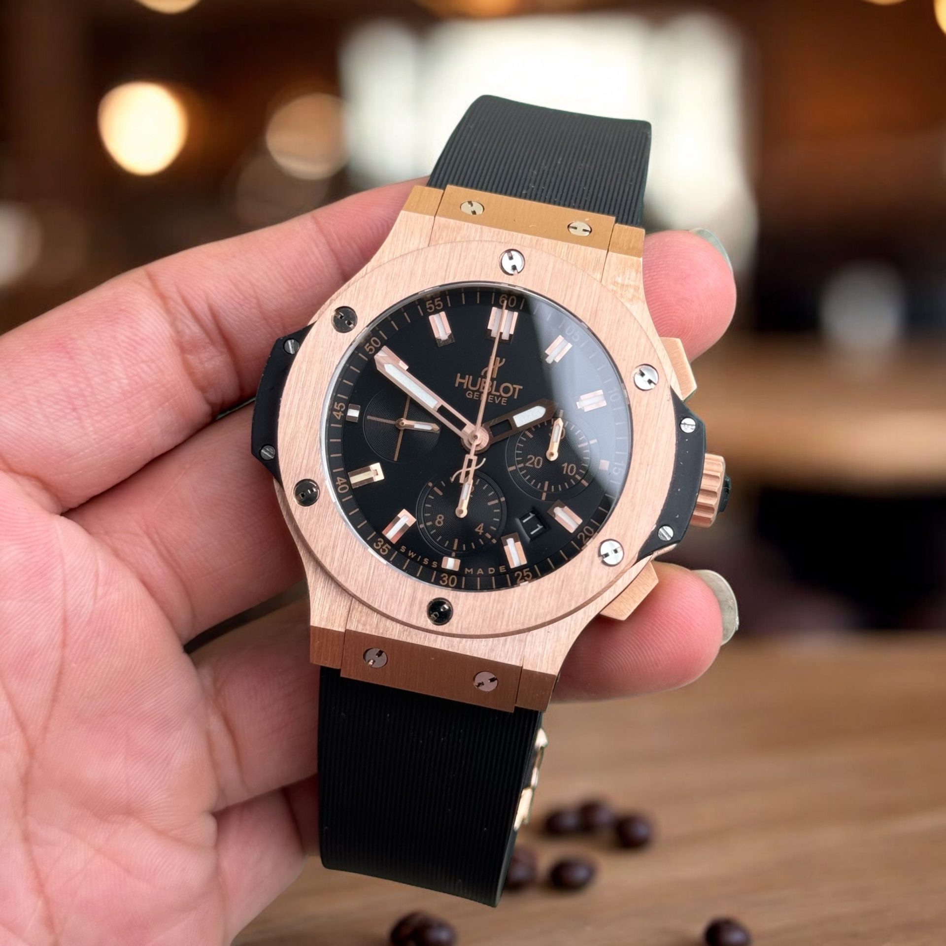 Hublot Replica 1:1 Watch Big Bang Chronograph King Gold Automatic  44mm