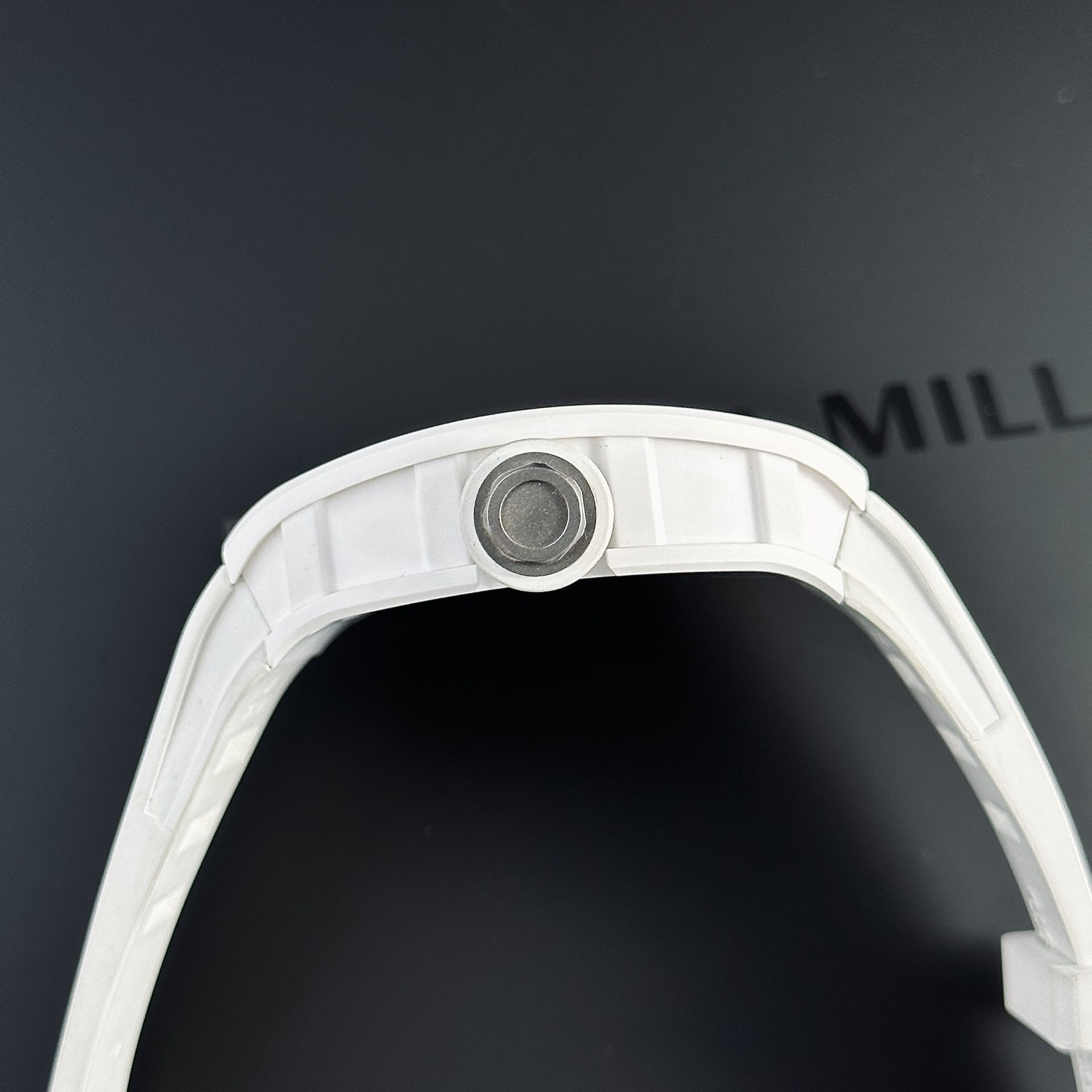 Richard Mille Rep 1:1 Watch RM055 Ceramic Bubba Watson White Factory BBR 45mm