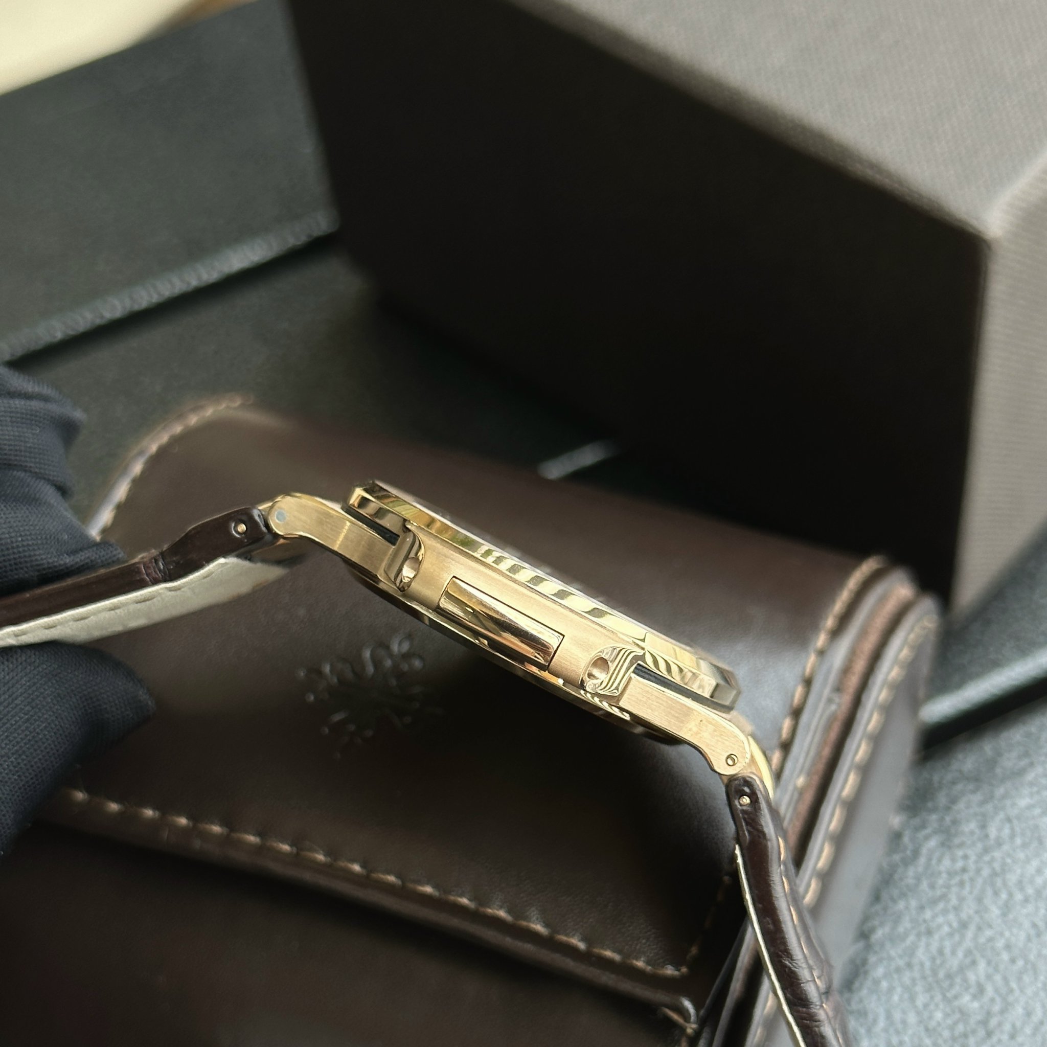 Patek Philippe Nautilus 5711 Rose Gold Grey Dial Replica 1:1 Watch Factory 3K 40mm