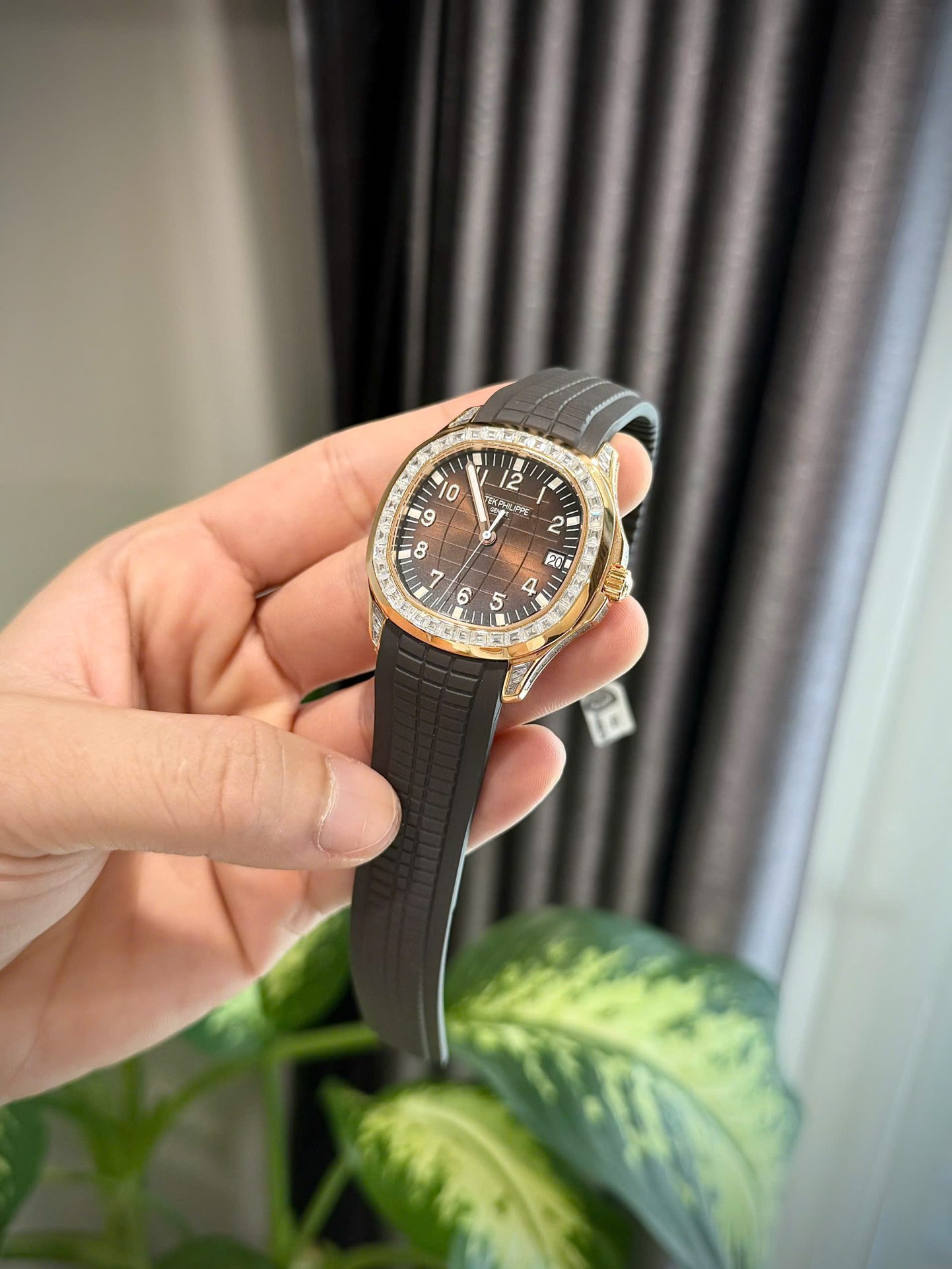 Patek Philippe Aquanaut 5167R Custom Gold Wrapped + Moissanite Diamonds 40mm