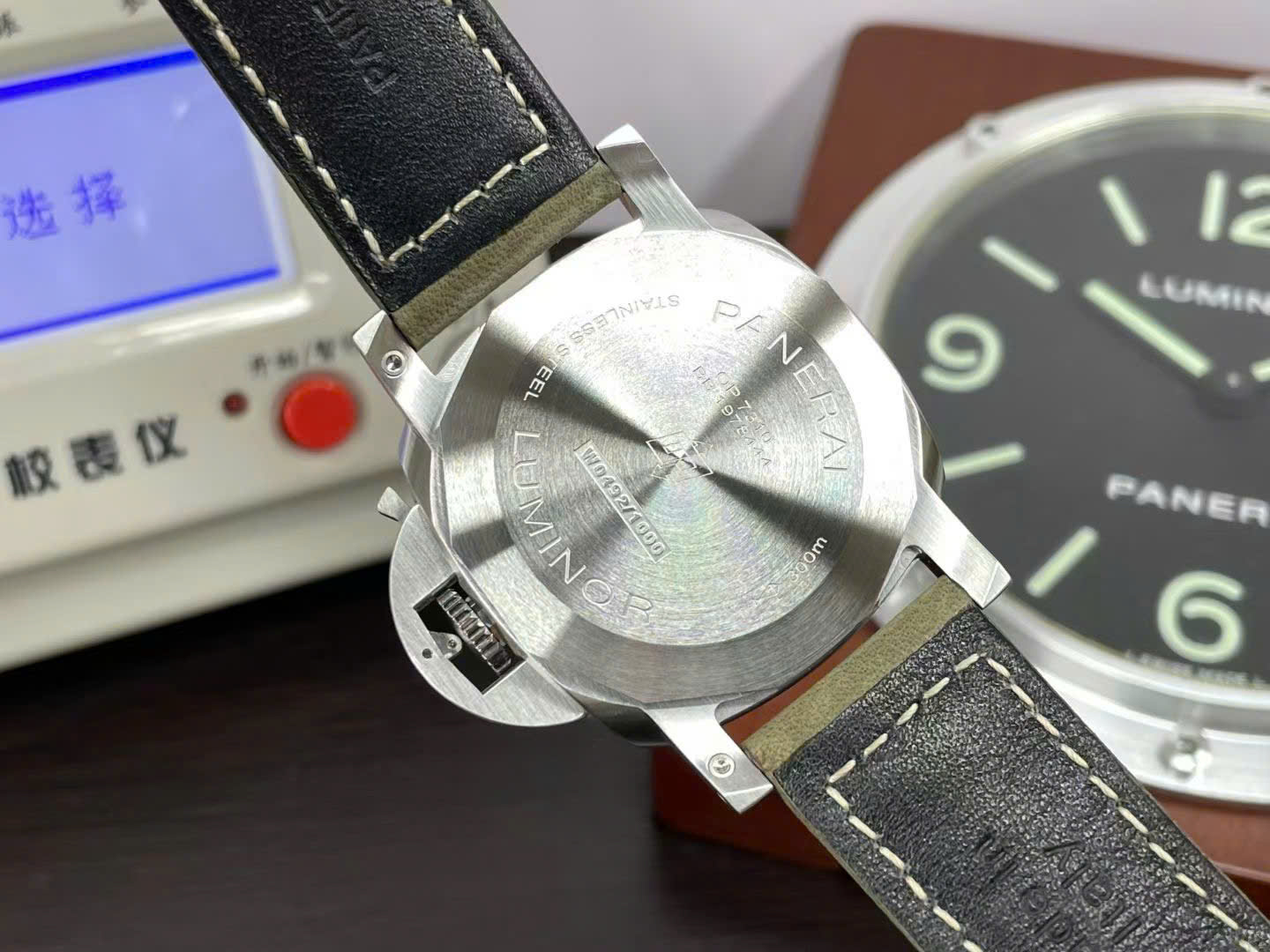 Panerai Luxury Replica Watches PAM01314 Luminor Marina Green Leather Strap VS Factory 44mm