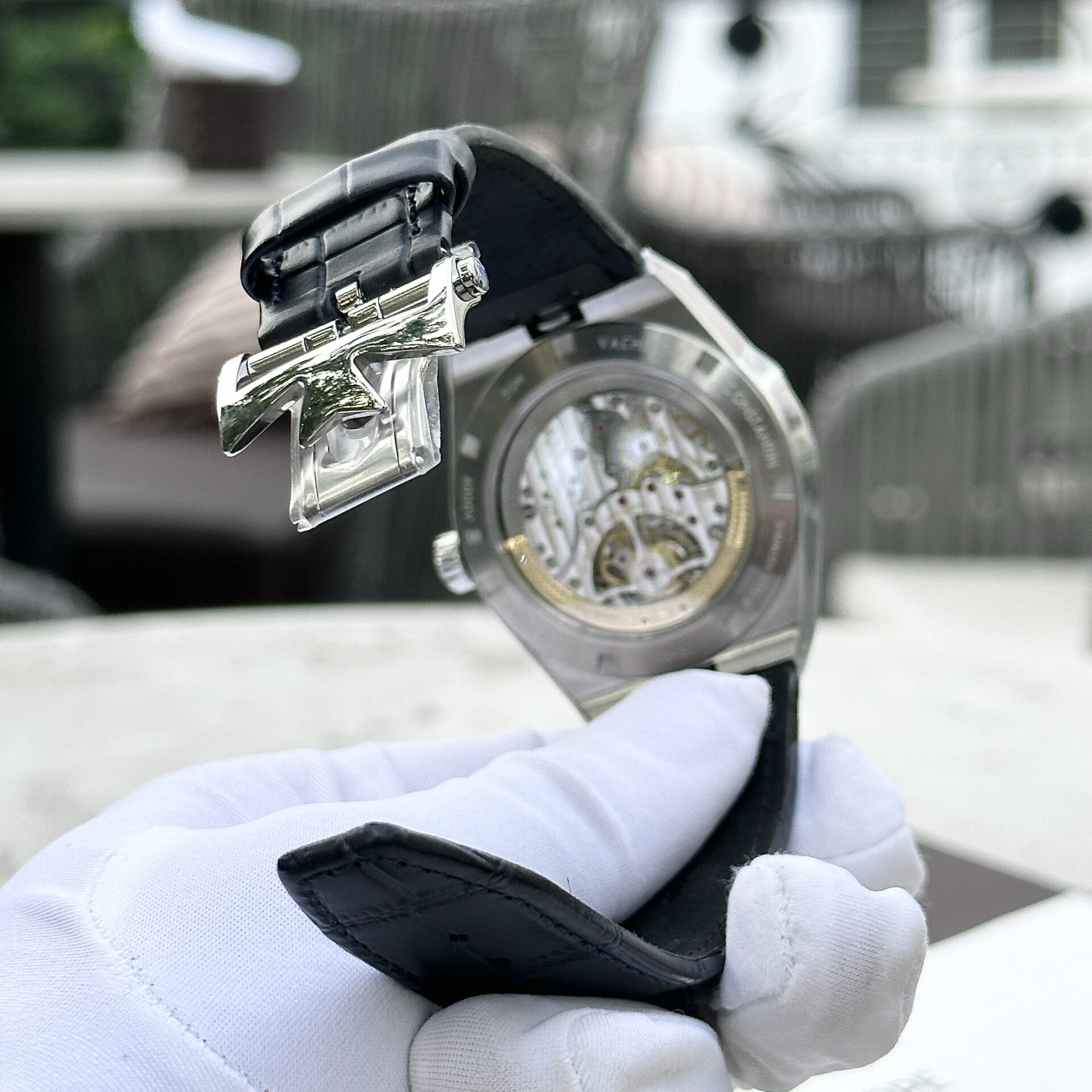 Vacheron Constantin Overseas Best Replica Watch Tourbillon 6000V Leather Strap BBR 42.5mm