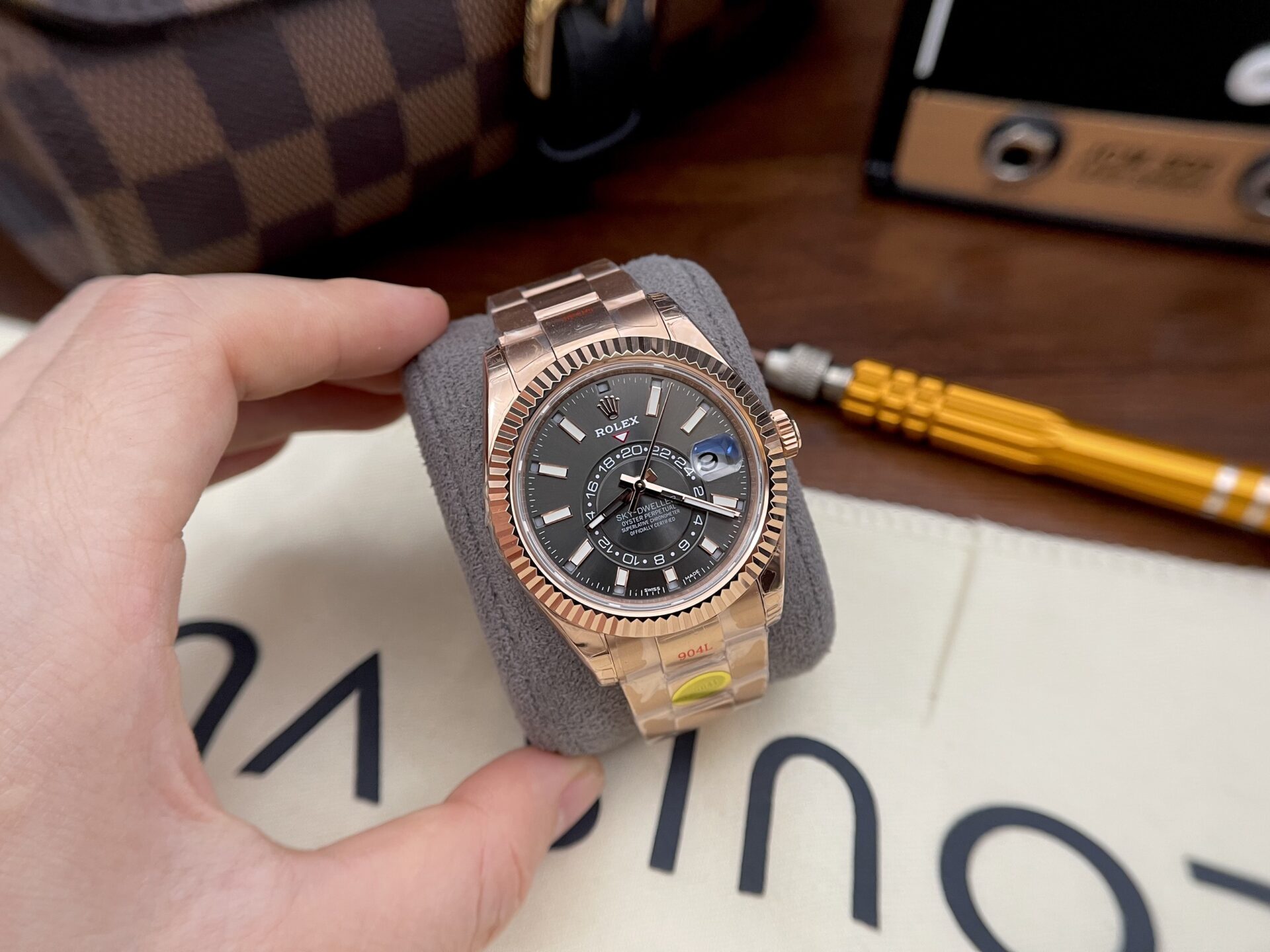 Rolex Sky-Dweller 326935 Replica 1:1 Watch Noob Factory Gray Dial 42mm