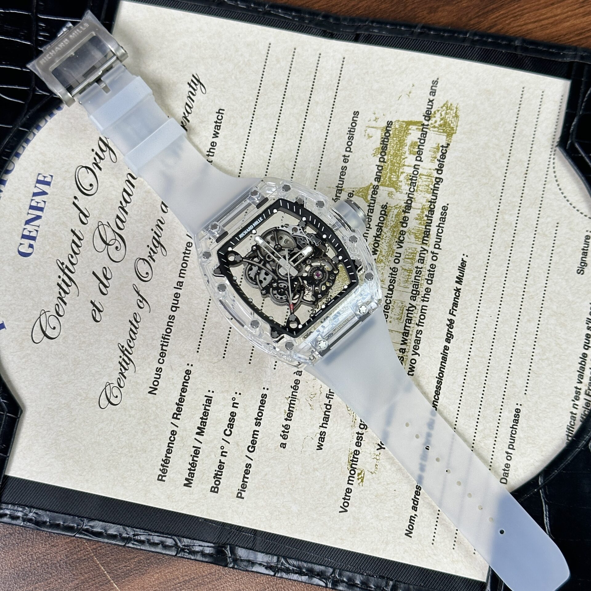 Richard Mille RM055 Bubba Watson Sapphire Tourbillon Replica 1:1 Watch 43mm