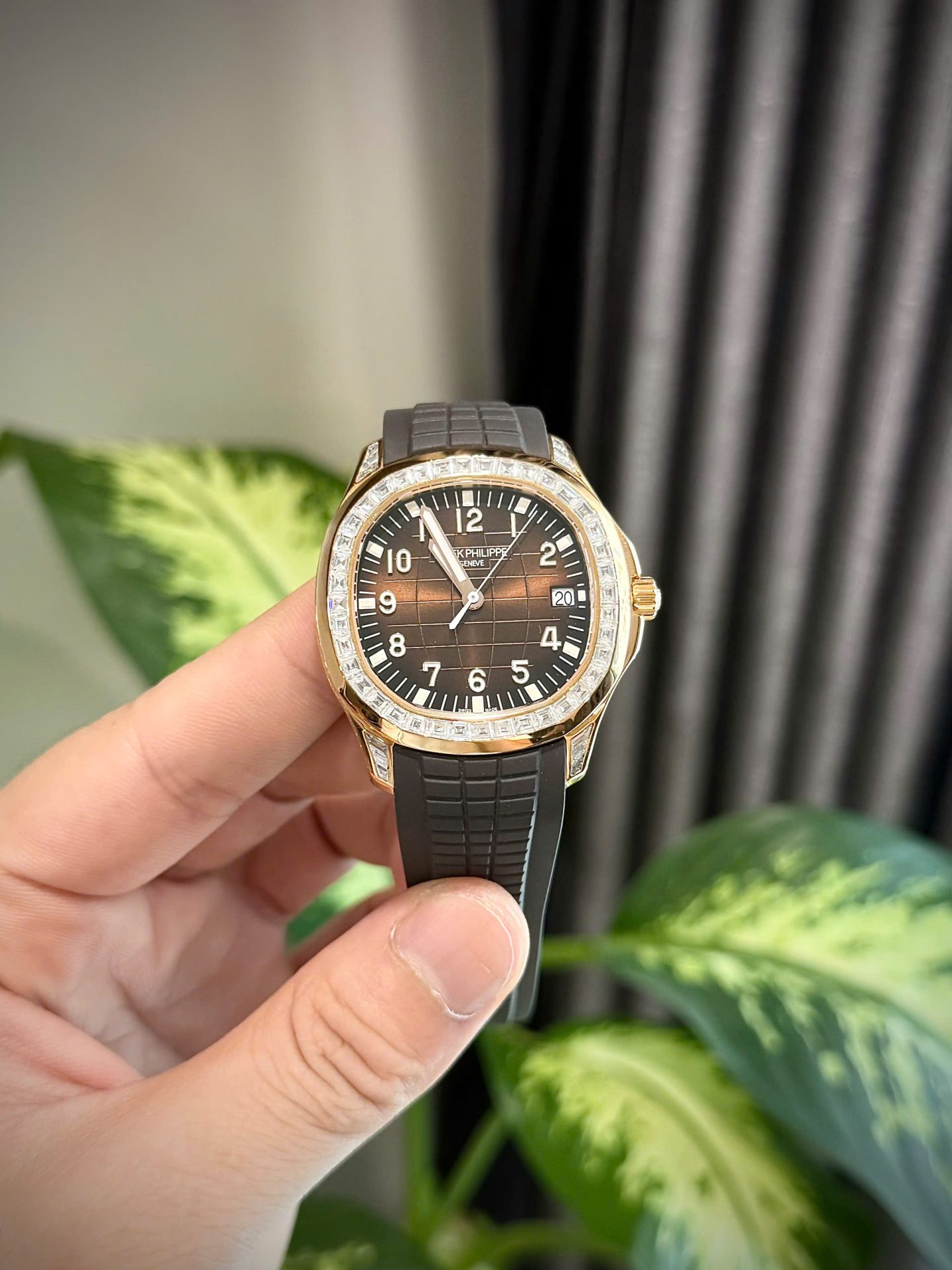 Patek Philippe Aquanaut 5167R Custom Gold Wrapped + Moissanite Diamonds 40mm
