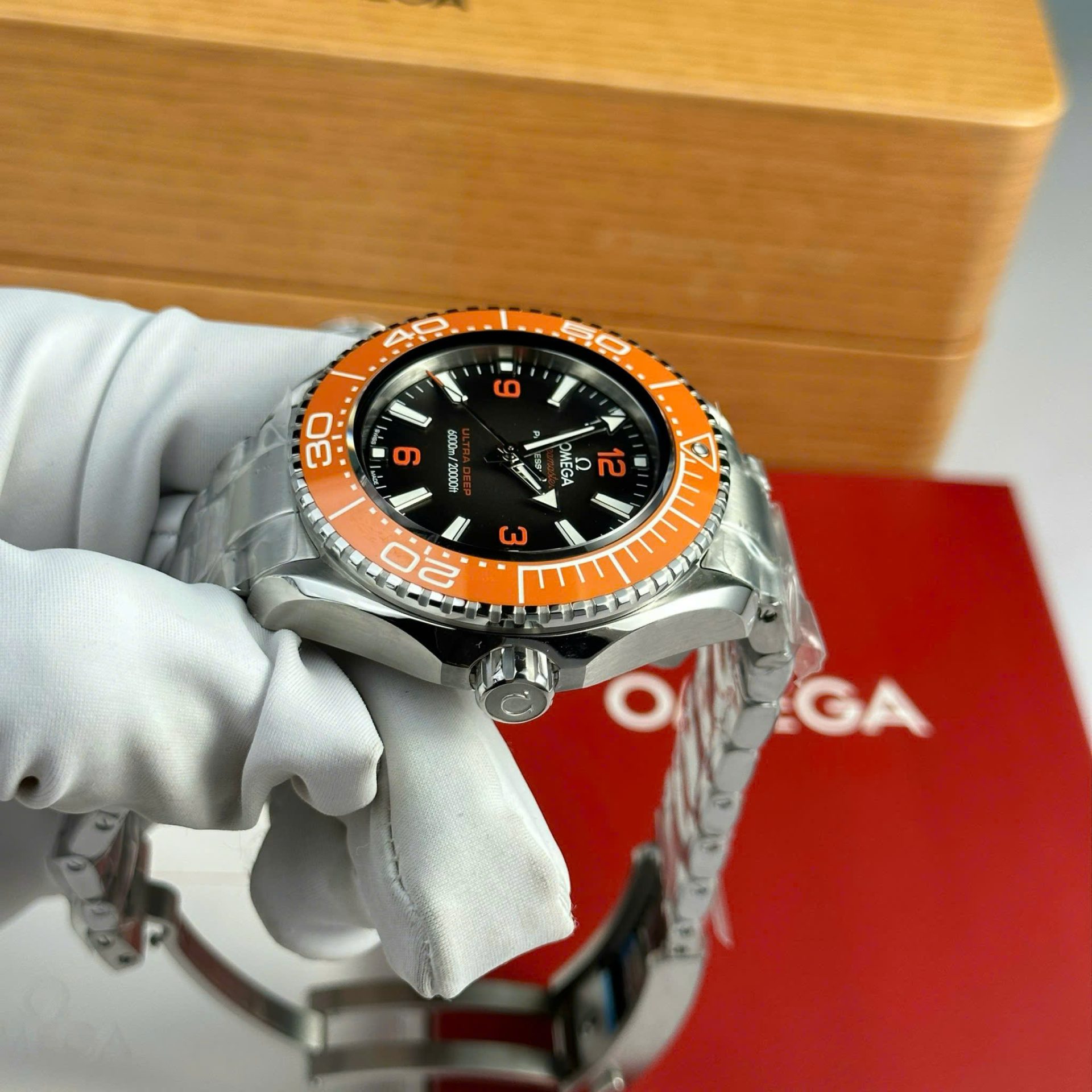 Omega Seamaster Planet Ocean 6000M Ultra Deep Replica Watch Black Dial VS Factory 45.5mm