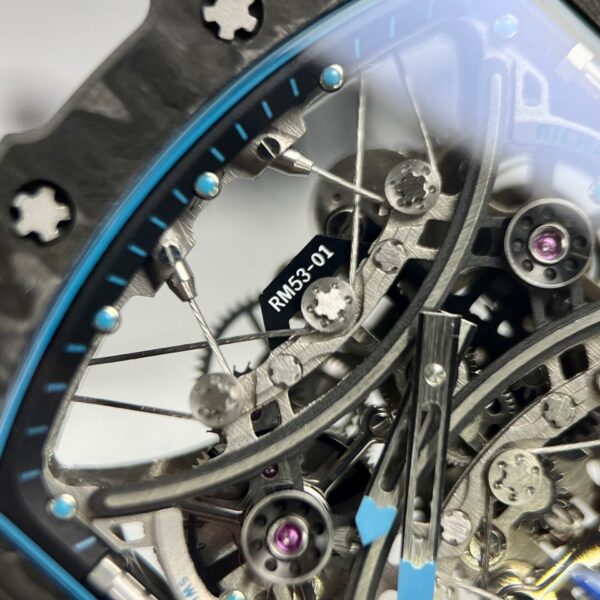 Richard Mille Rep 11 Watch Men s RM53-01 Pablo Mac Donough Tourbillon Carbon Case 44.5mm