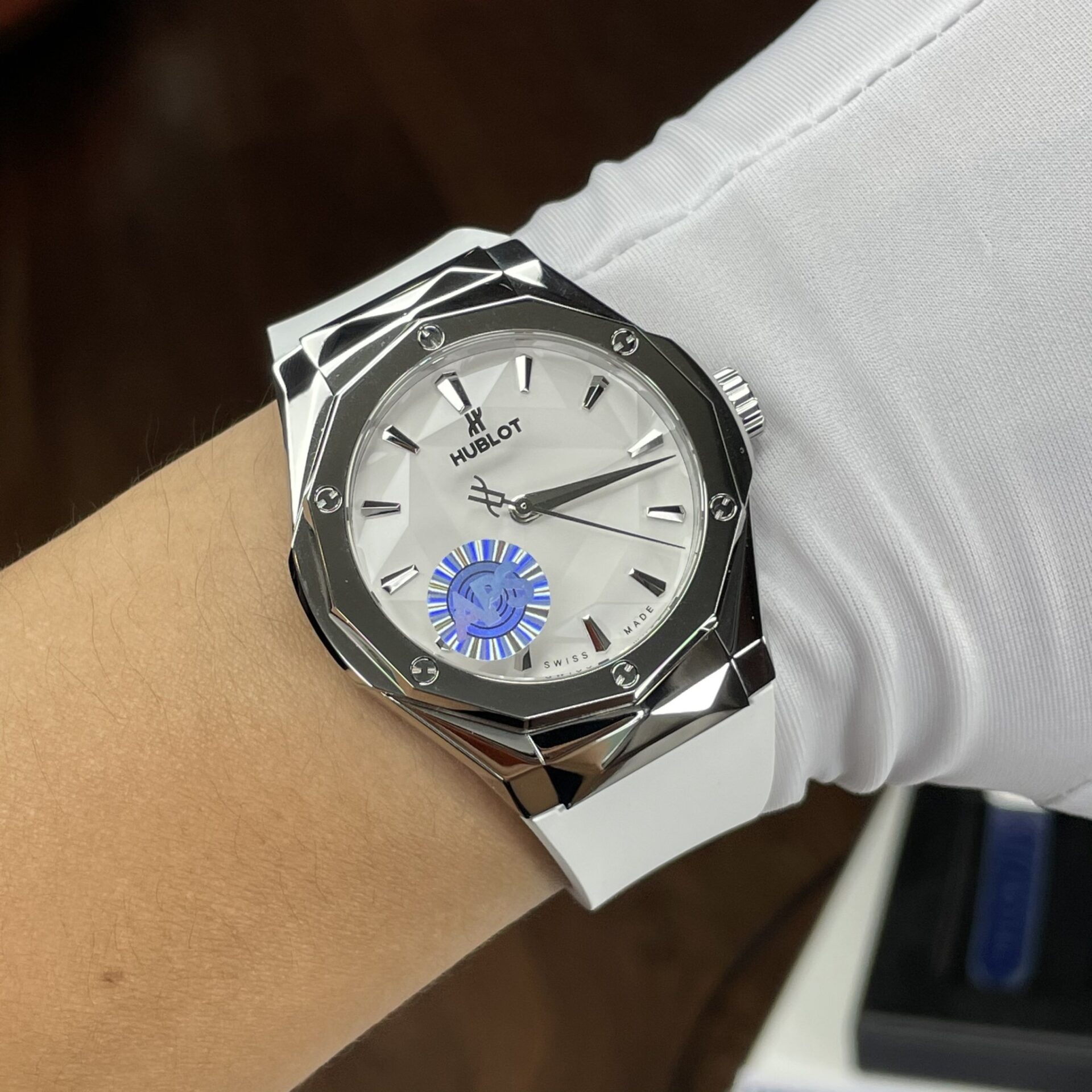 Hublot Replica 1:1 Watch Orlinski Titanium White Rubber Strap APS 40mm