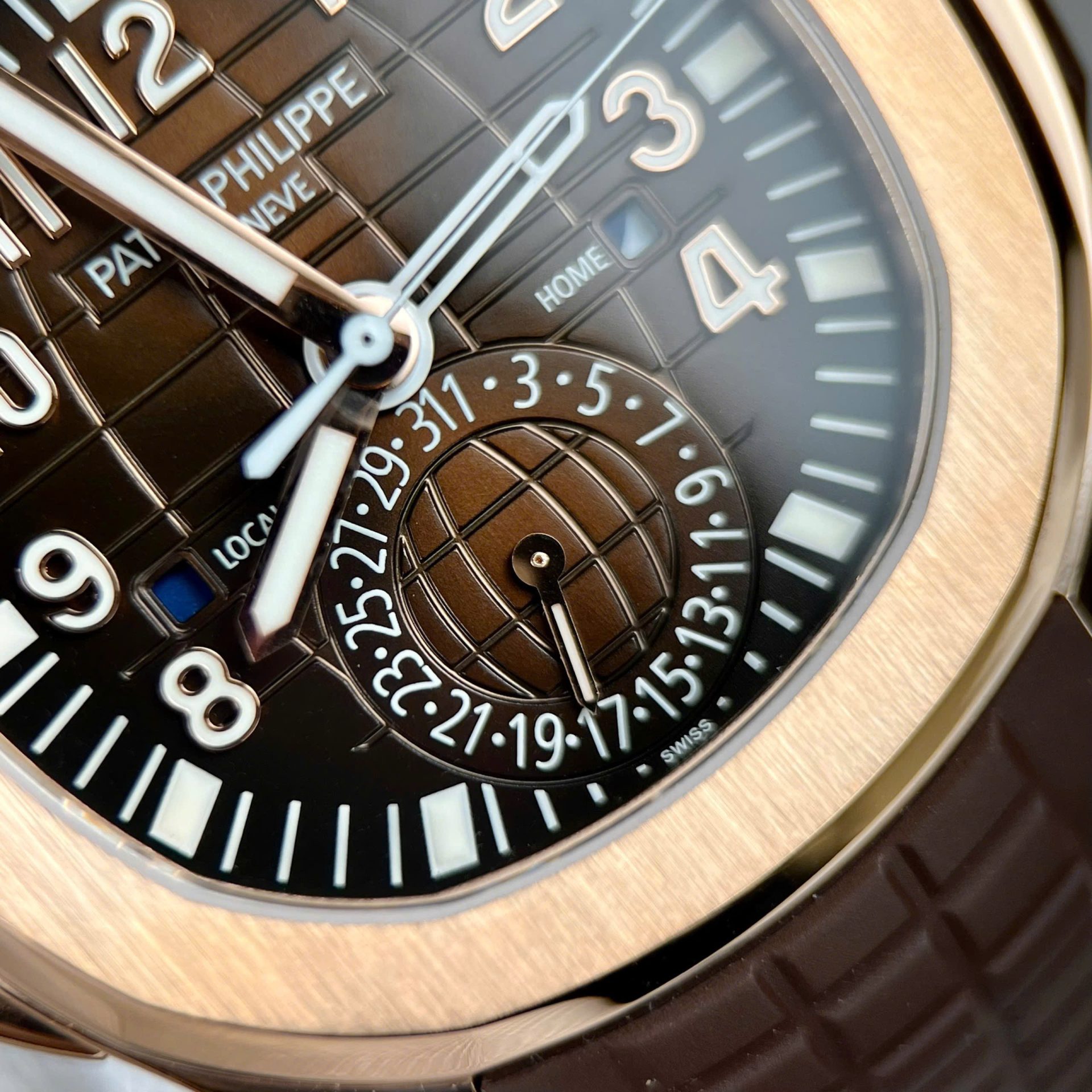 Patek Philippe Aquanaut 5164 Brown Dial Custom 18K Gold Wrapped 40.8mm