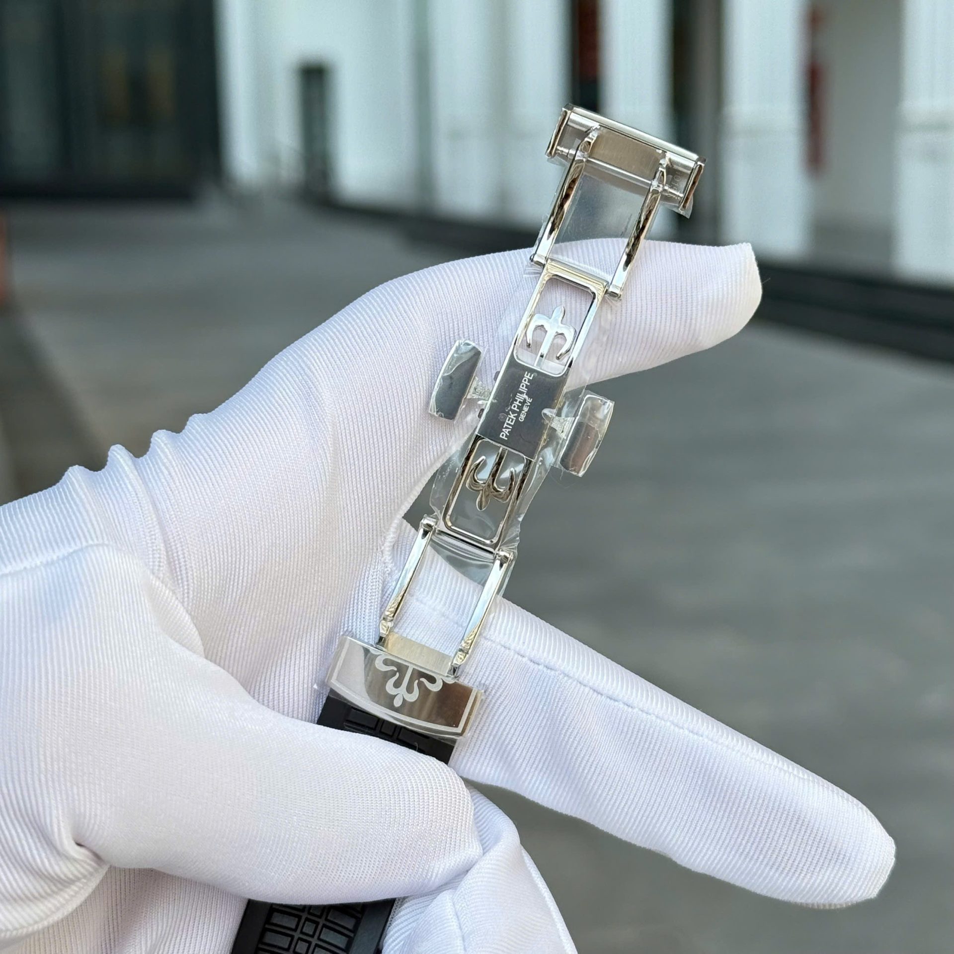 Patek Philippe Aquanaut 5167 Knock Off Watches Gray Dial Rubber Strap Custom BBF Factory 40mm