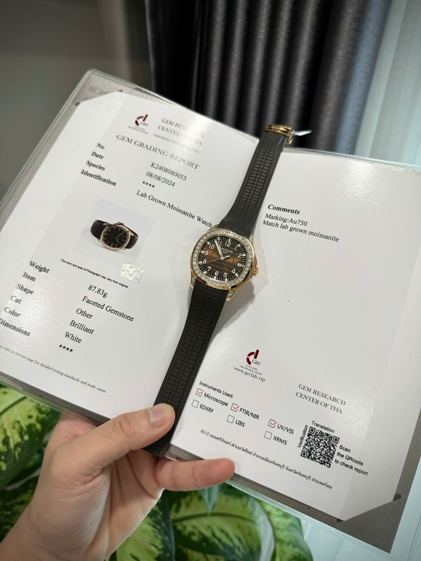 Patek Philippe Aquanaut 5167R Custom Gold Wrapped + Moissanite Diamonds 40mm