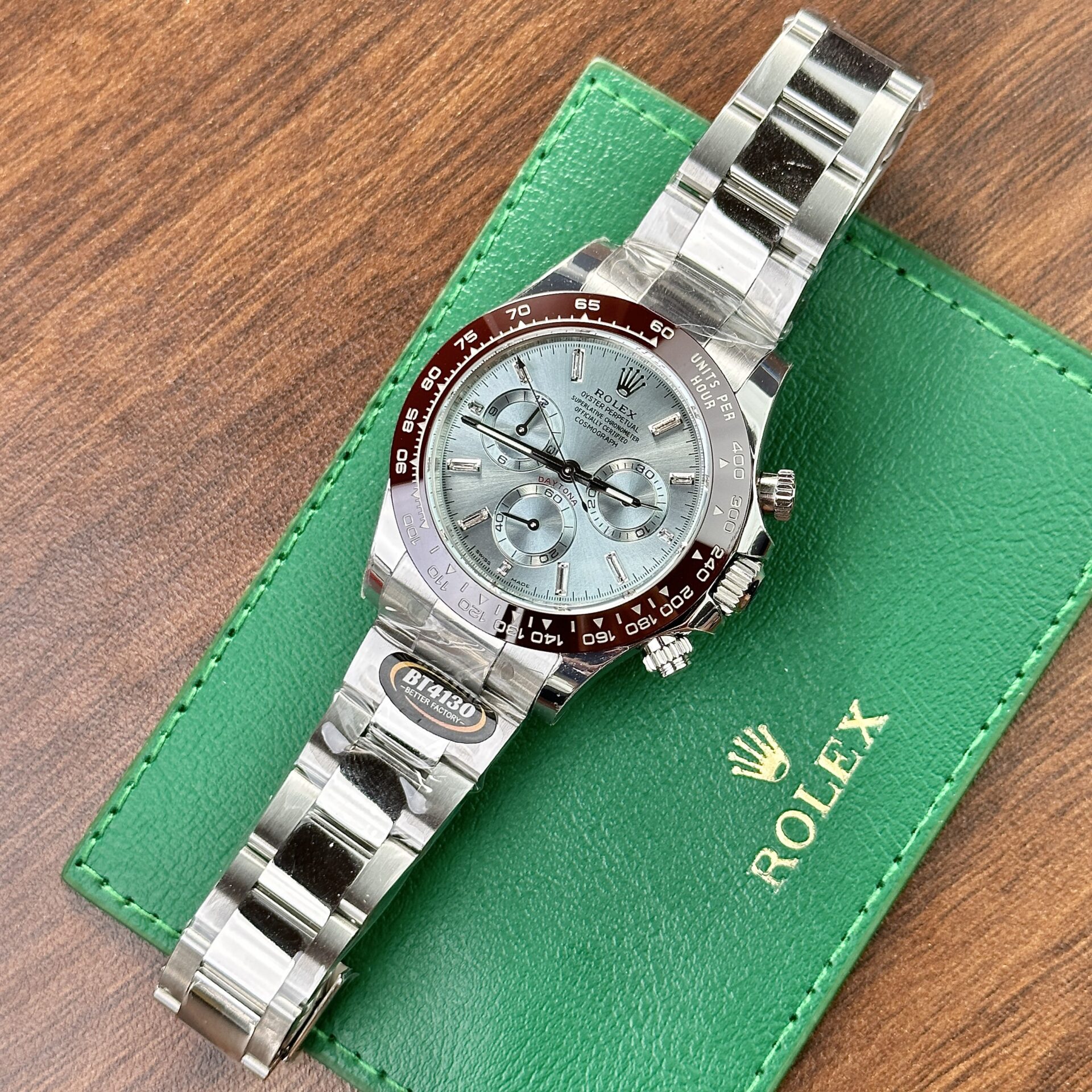 Rolex Daytona 126506 Ice Blue Metal Strap Replica Watch BT Factory 40mm