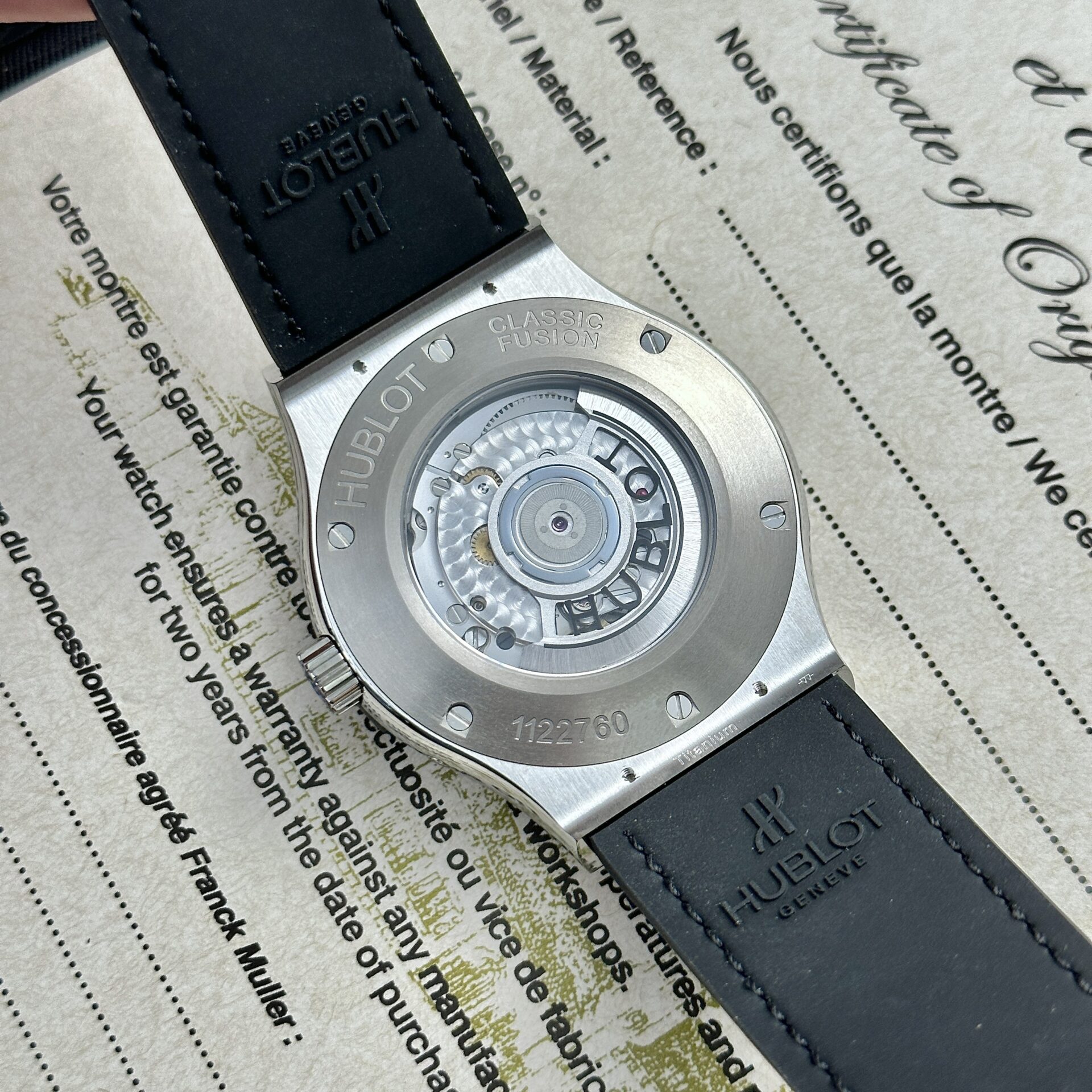 Hublot Replica 1:1 Watch Classic Fusion Aerofusion Moonphase Leather Strap 45mm
