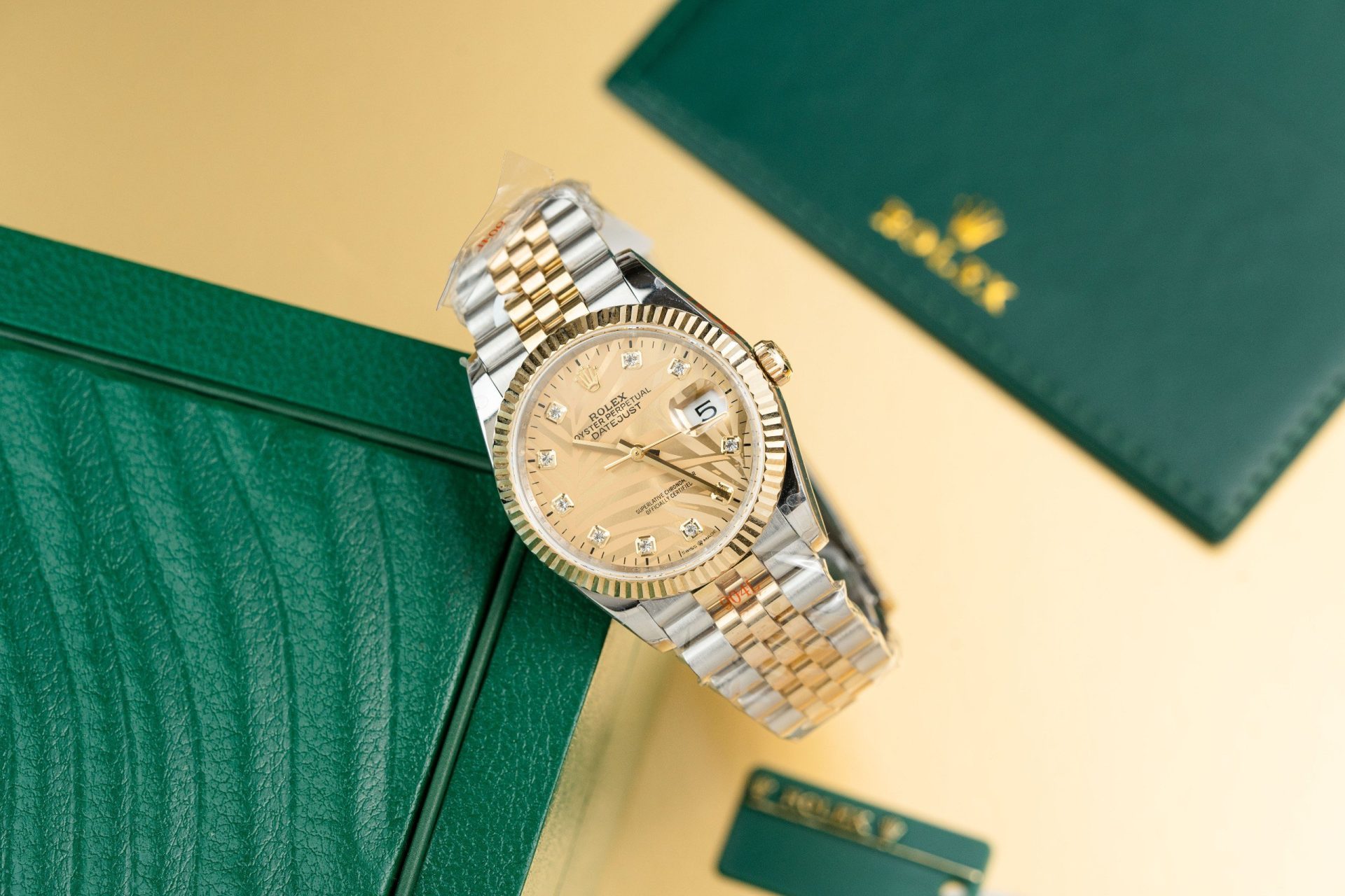 Rolex Replica 1:1 Watch DateJust 126233 Gold Wrapped Dial Stone GM Factory 36mm