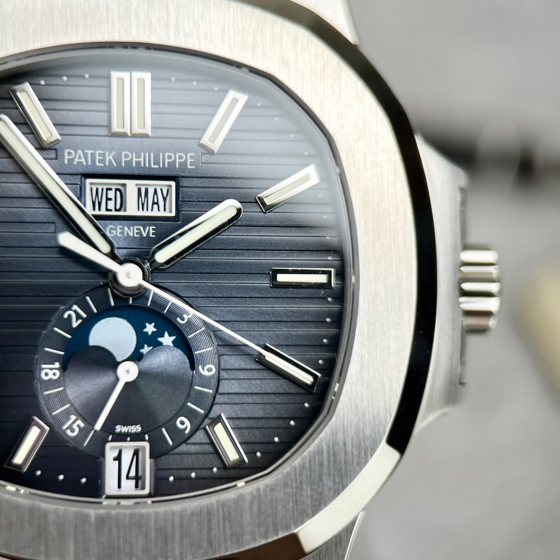 Patek Philippe Nautilus 5726 Replica 11 Watch Blue Purple Dial PPF V2 40.5mm