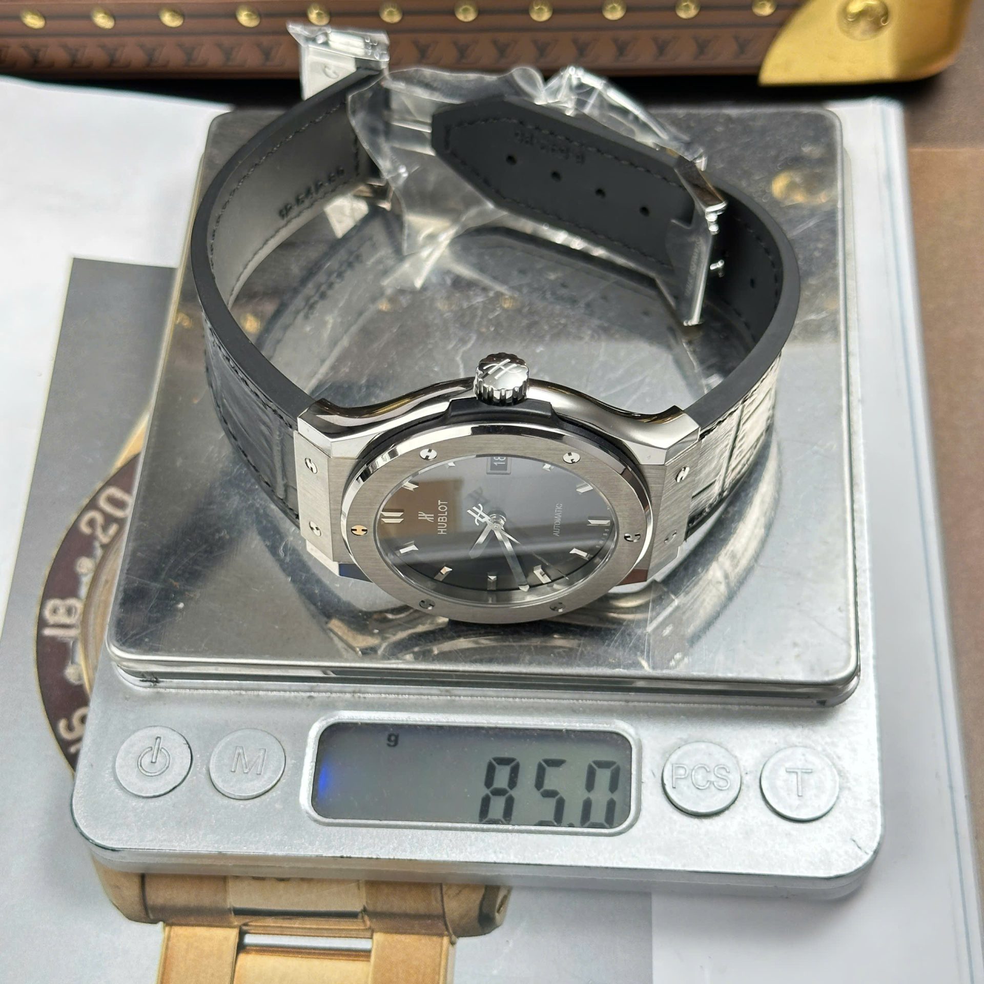 Hublot Classic Fusion Titanium Copies Watches Gray Dial Weight 84 Grams Super Light JJZ Factory 42mm