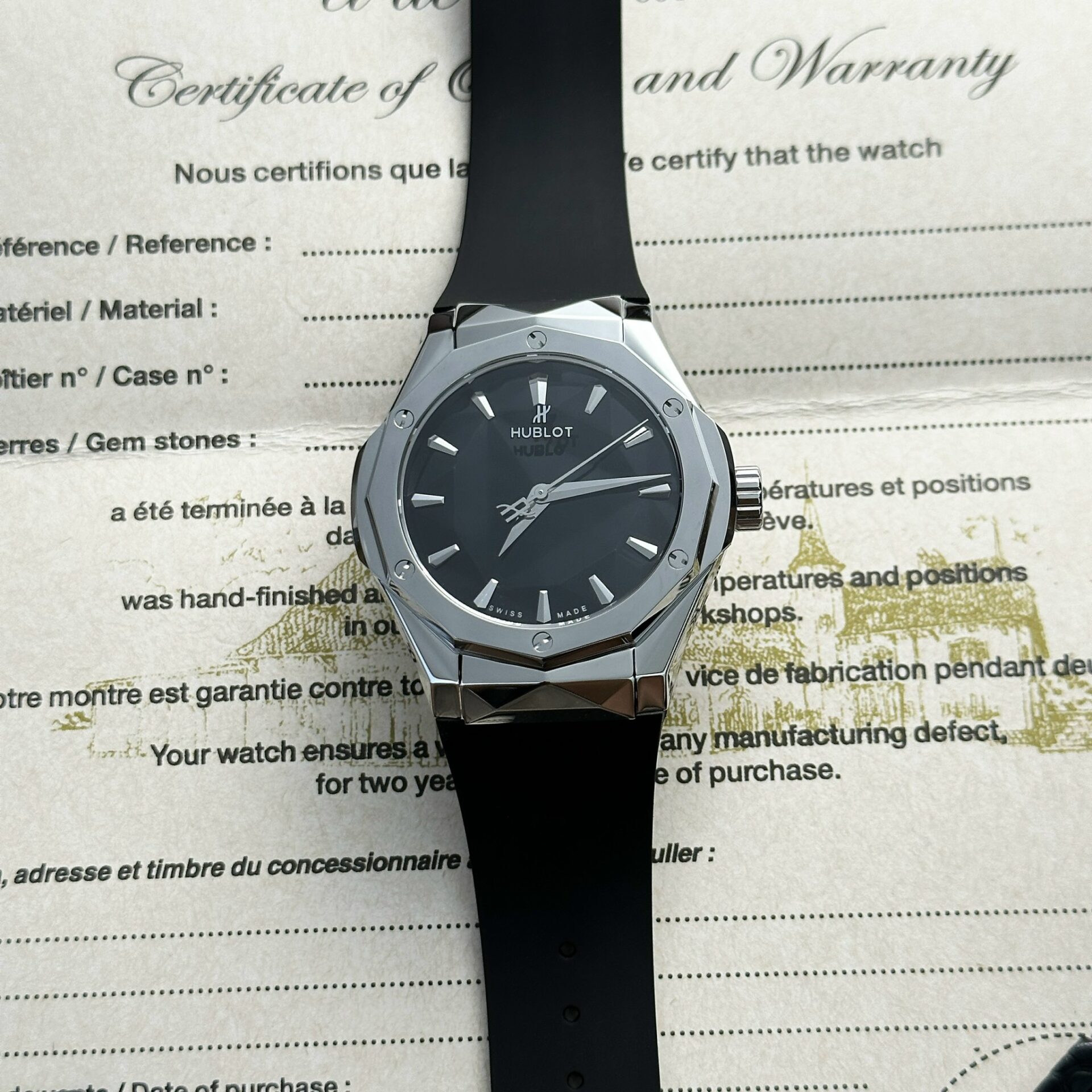 Hublot Replica 1:1 Watch Classic Fusion Orlinski Titanium Black Factory APS 40mm