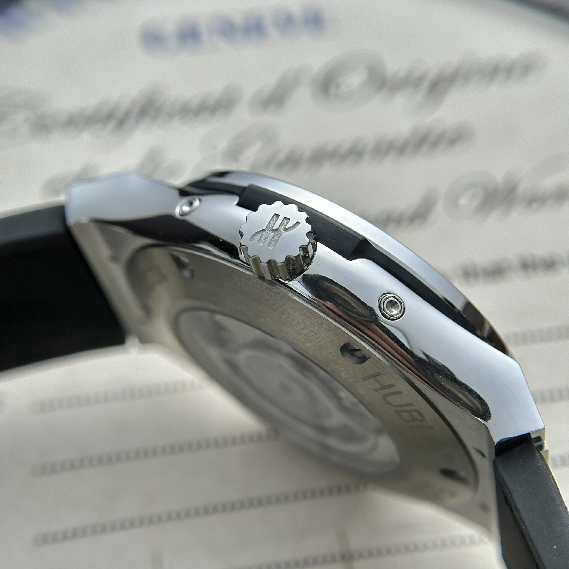 Hublot Replica 1:1 Watch Classic Fusion Aerofusion Moonphase Leather Strap 45mm