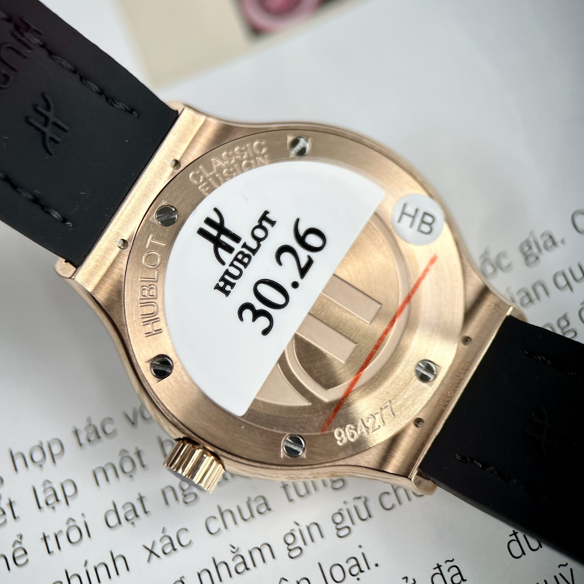 Hublot Replica 11 Watch Classic Fusion King Gold Women s Grey Dial Diamond Bezel 33mm