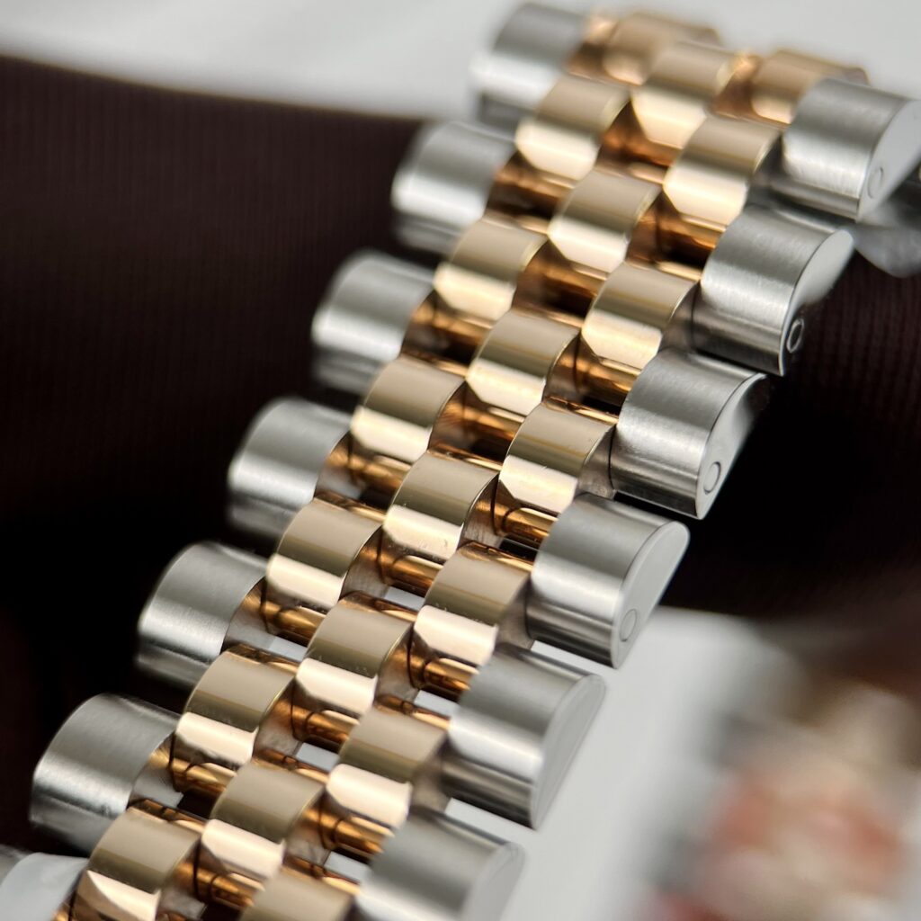 Rolex Replica 1:1 Watch DateJust Women s Genuine Gold Wrapped Brown Dial GM Factory 31mm