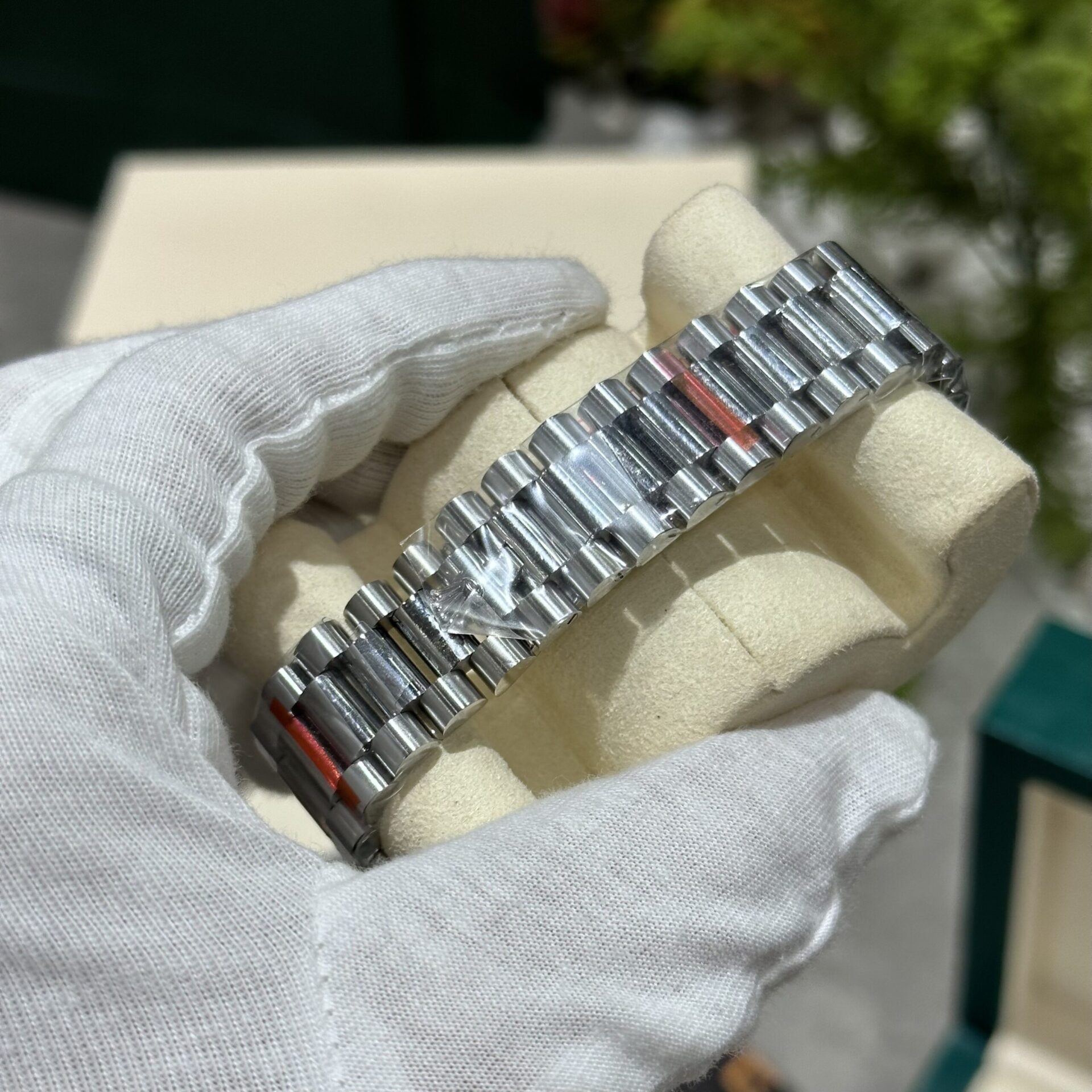 Rolex Replica Watch Day-Date 228236 Moissanite Green Dial 168gram GM V3 40mm