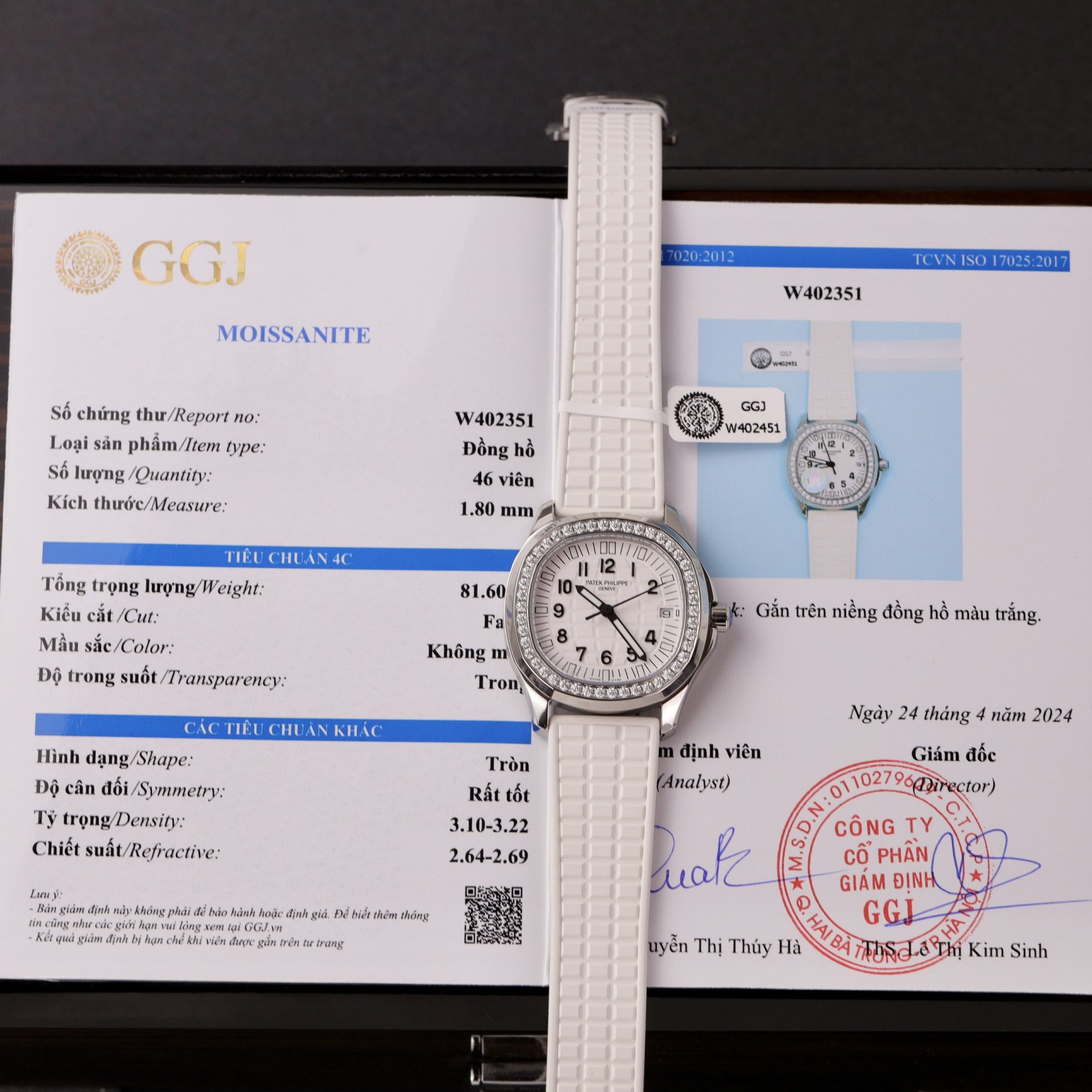 Patek Philippe Replica 11 Watch Aquanaut 5067 White Moissanite Diamond 35.6mm