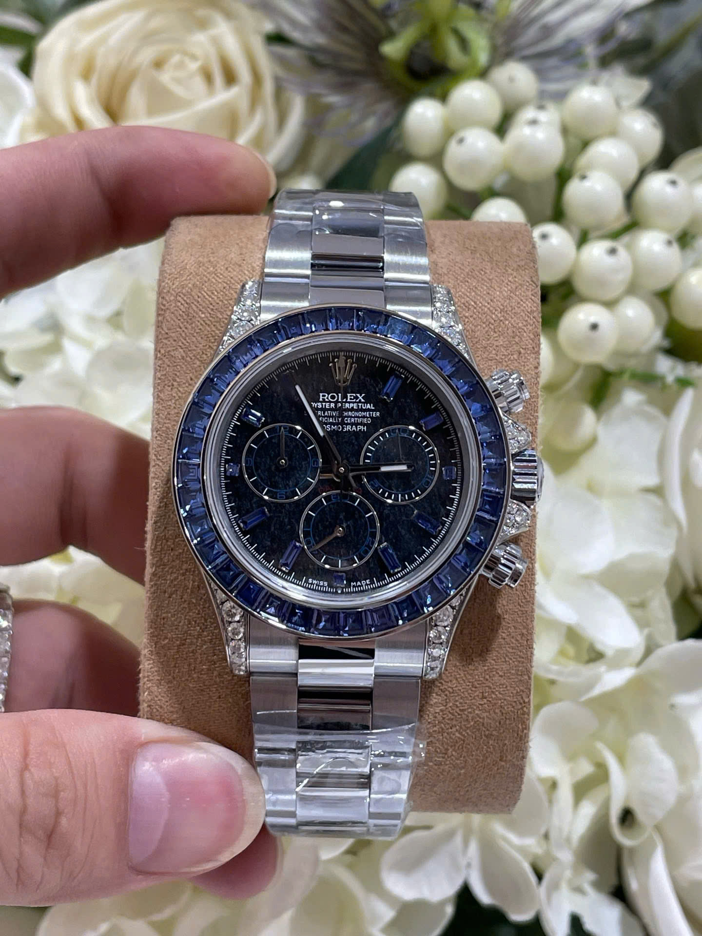 Rolex Daytona 126599TSA Imitation Watches 18K White Gold Wrapped   Synthentic Sapphire 40mm