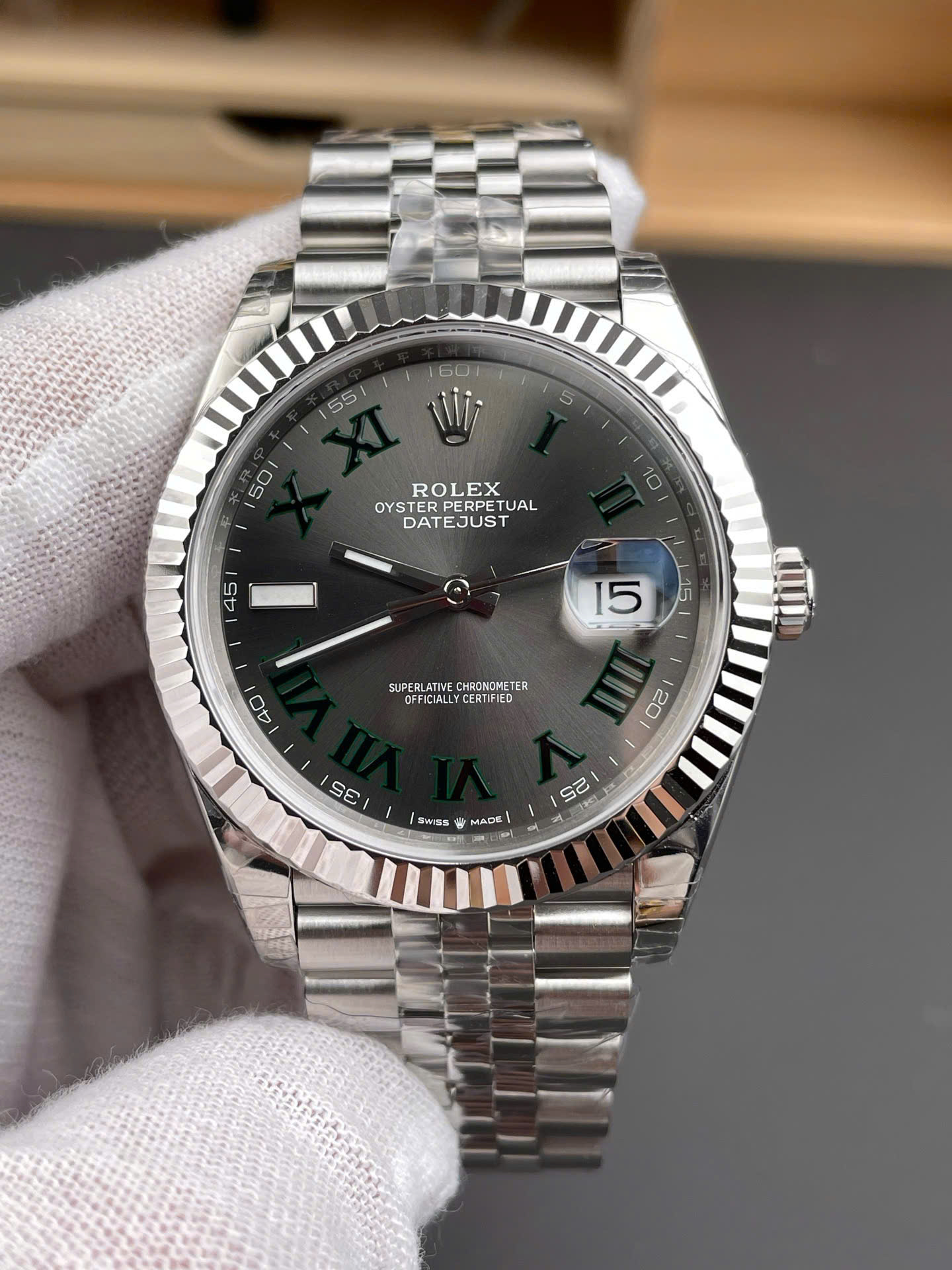Rolex DateJust 126334 High End Watch Replicas Wimbledon Dial VS Factory Men s 41mm