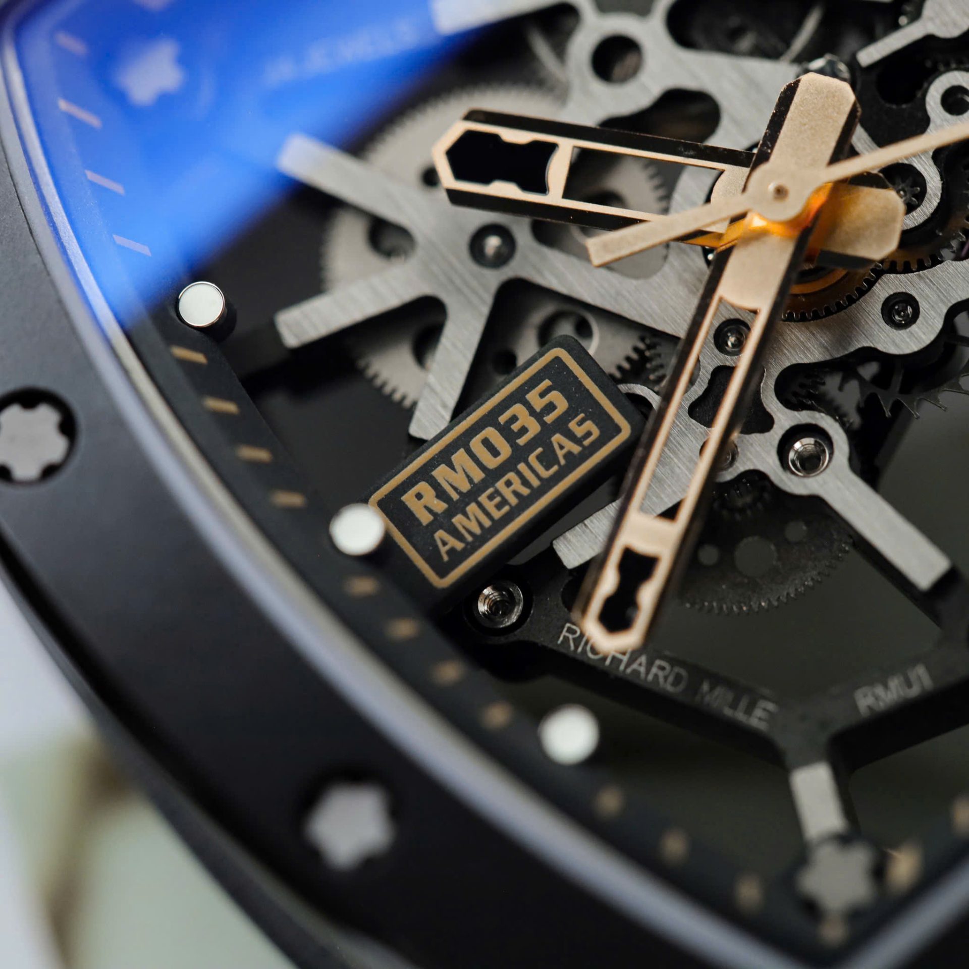 Richard Mille RM035 Americas Toro Clone Watches Black Ceramic Rubber Strap ZF Factory 40x48mm