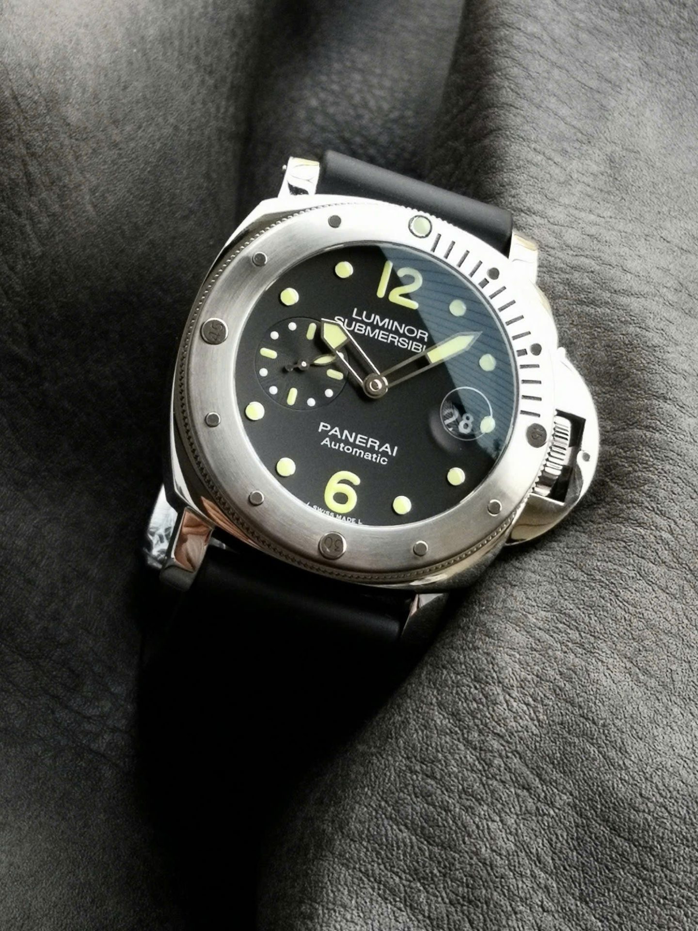 Panerai Replica Watch Luminor Submersible Automatic PAM00024 Black Rubber Strap VSF 44mm