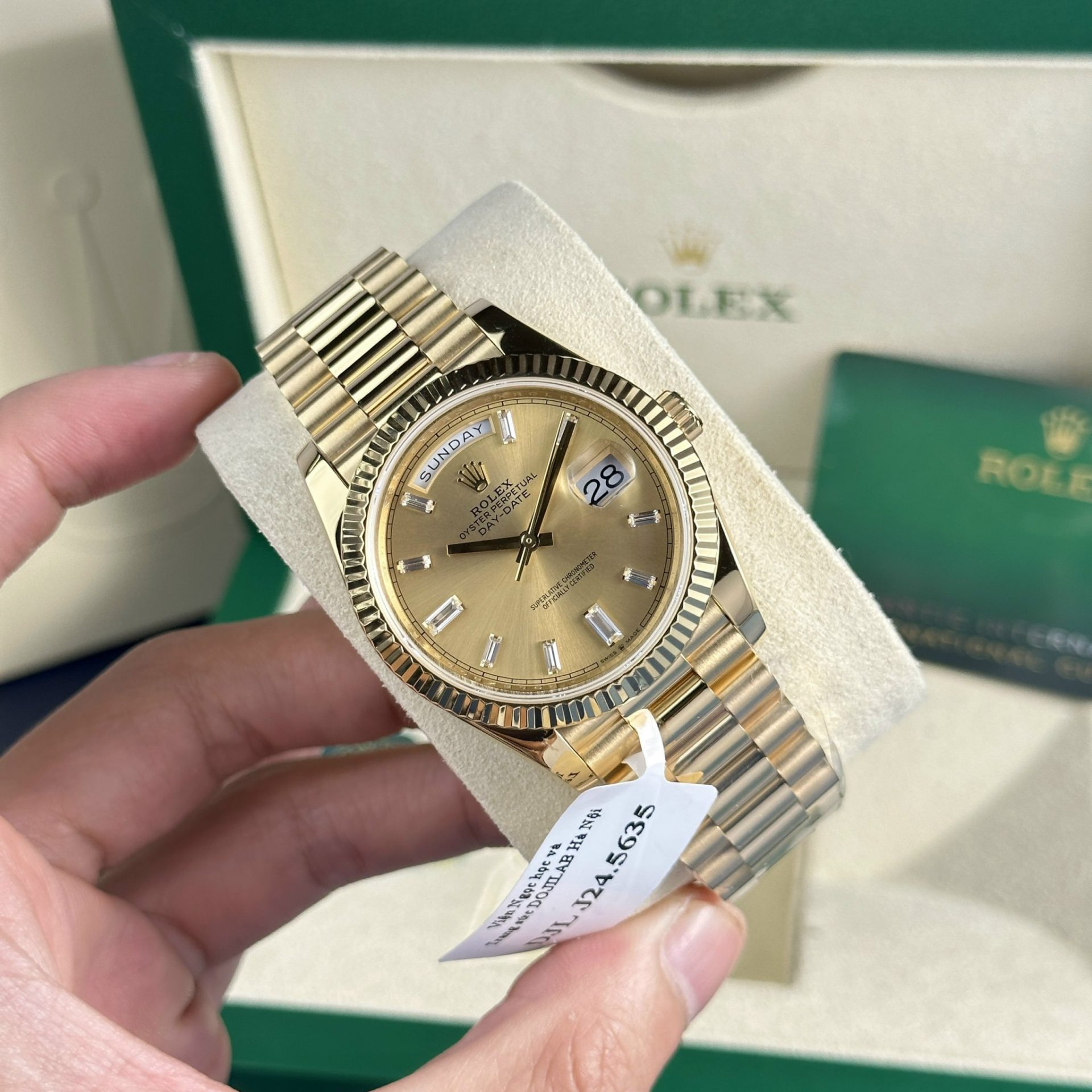Rolex Replica 1:1 Watch Day-Date 228238 Gold Wrapped 18K Yellow Gold 178 grams GM Factory 40mm